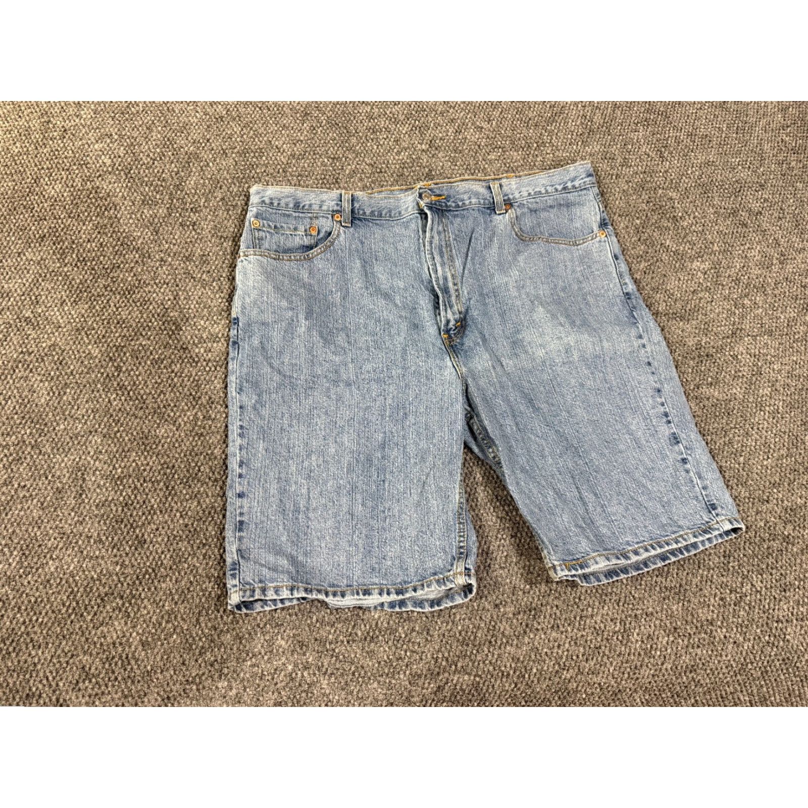 Levi's Levi's 505 Shorts Mens 44 Denim Blue Light Wash Casual 5-Pocket Army Camouflage Medium Wash Cotton Flat Front Regular Fit Pocketed Summer Spring Fall Size US 44 / EU 60 - 2 Thumbnail