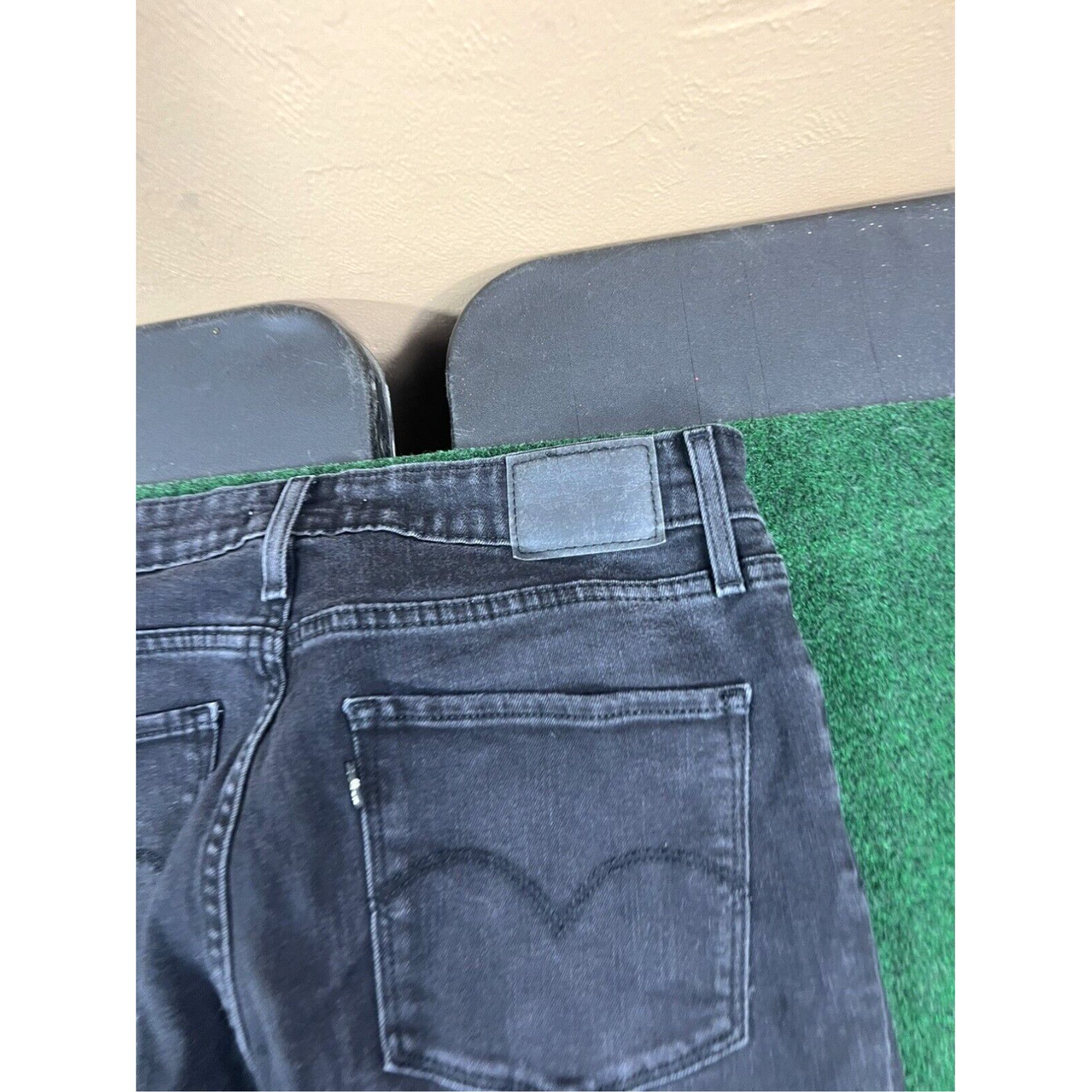 Levi's Levis 721 High Rise Skinny 32 Womens Jeans Black 2% Spandex Stretchy 30 Inseam Size 24" / US 00 / IT 34 - 7 Thumbnail