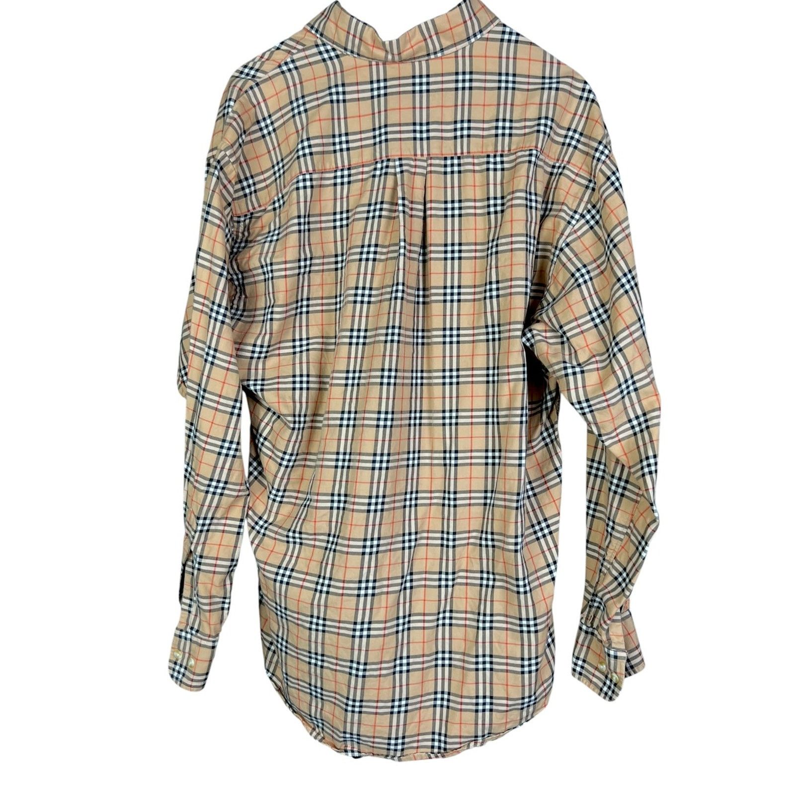 Burberry Burberry London Mens XXL Nova Check Button Down $690 Luxury Size US XL / EU 56 / 4 - 2 Thumbnail