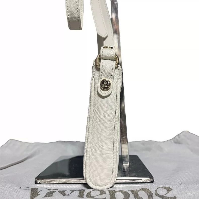 Vivienne Westwood Vivienne Westwood size os White magnetic clip crossbody bag Size ONE SIZE - 4 Thumbnail