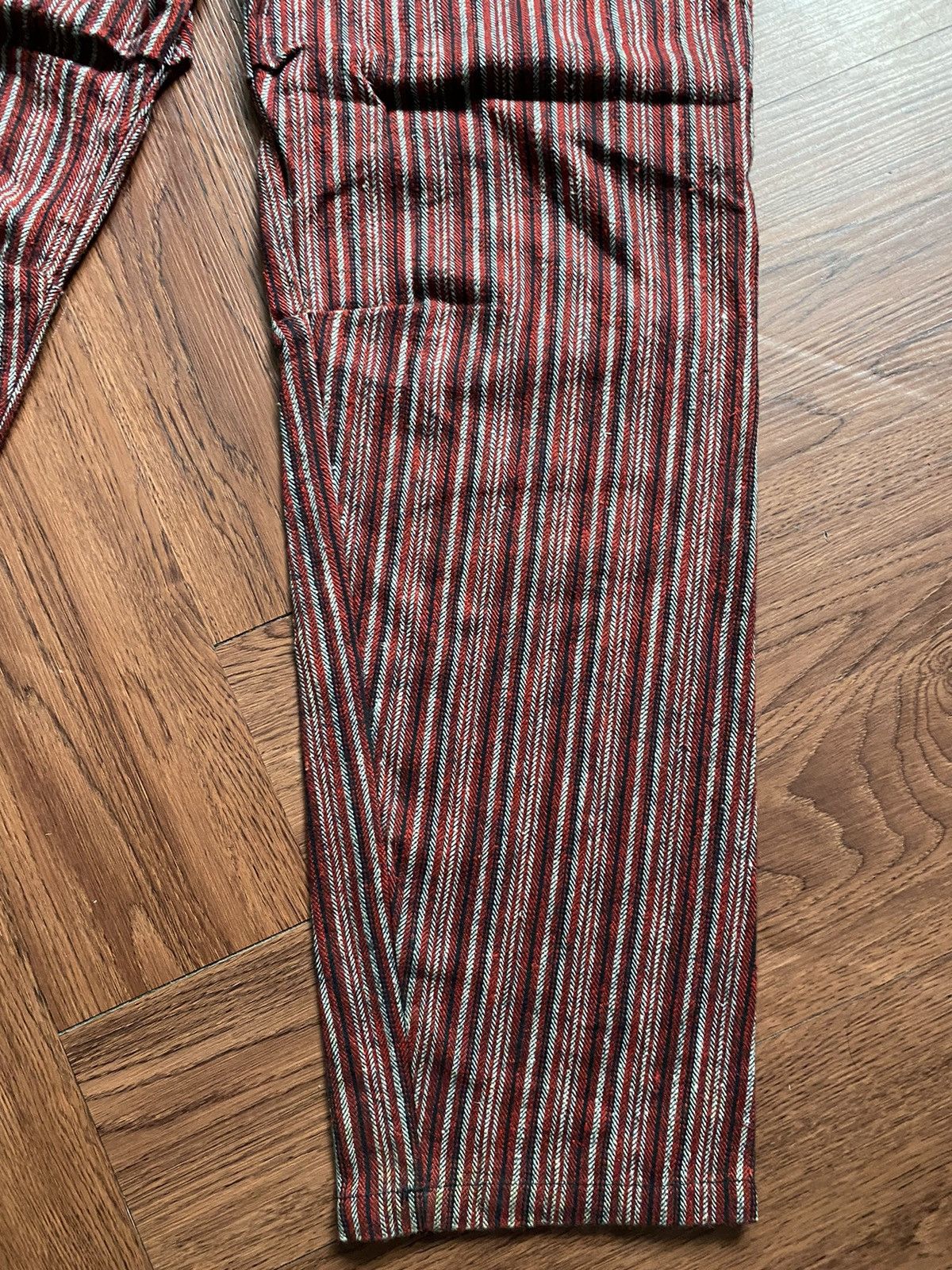 If Six Was Nine × Japanese Brand Hot Legs Stripe Pants Size US 33 - 10 Thumbnail