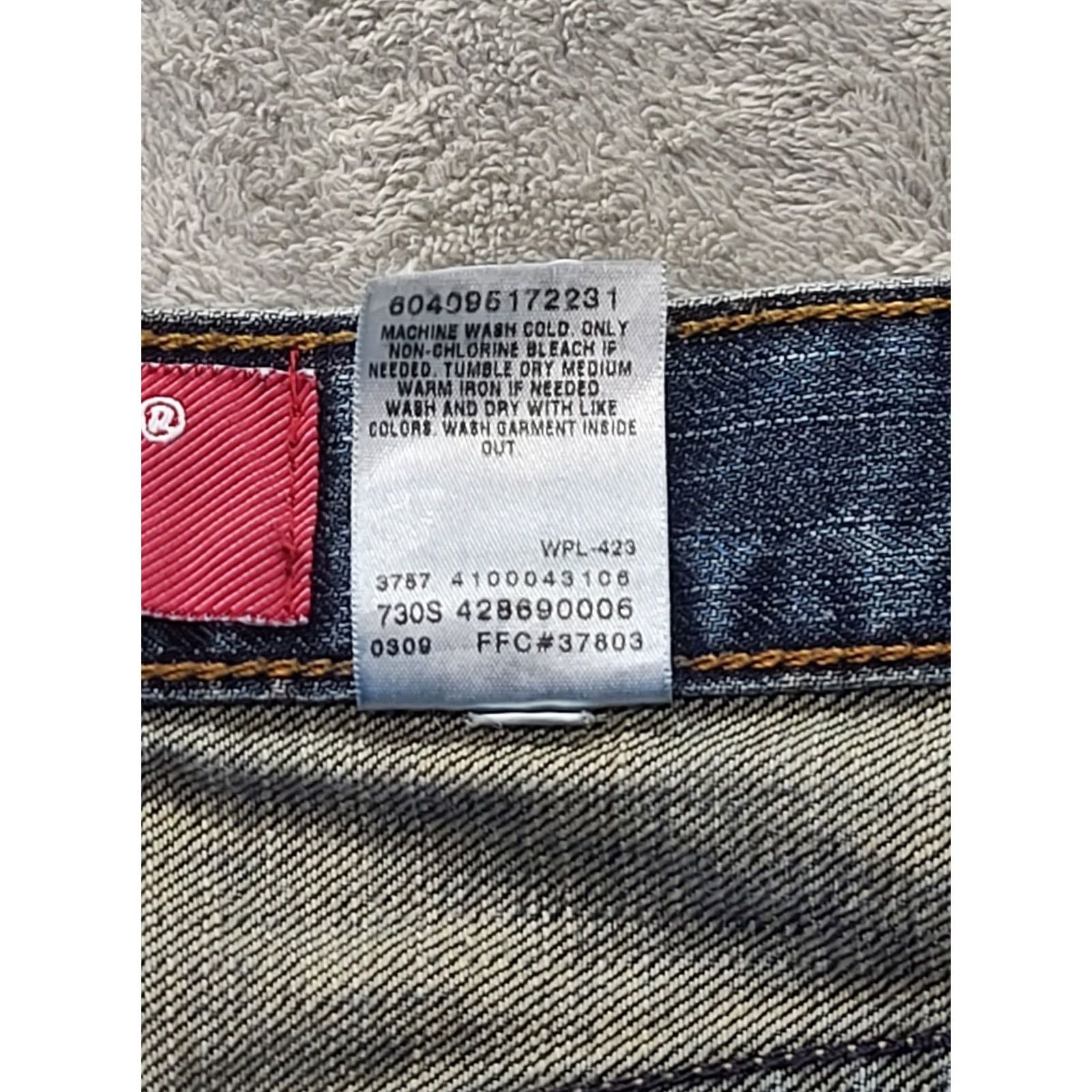 Levi's VINTAGE Levi's 527 Jeans Womens 18x29 Regular Fit Bootcut Distressed 90s Western Cowgirl Blue Jeans Women Regular Size 18 Mens? Size 40" / US 18 - 4 Thumbnail