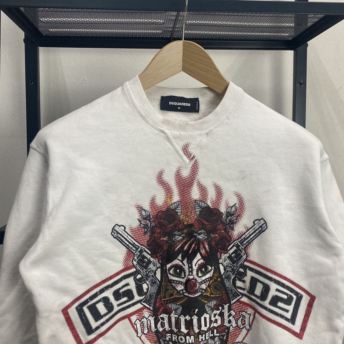 Dsquared2 Dsquared2 sweatshirt matrioska from hell medium white Size US M / EU 48-50 / 2 - 3 Thumbnail