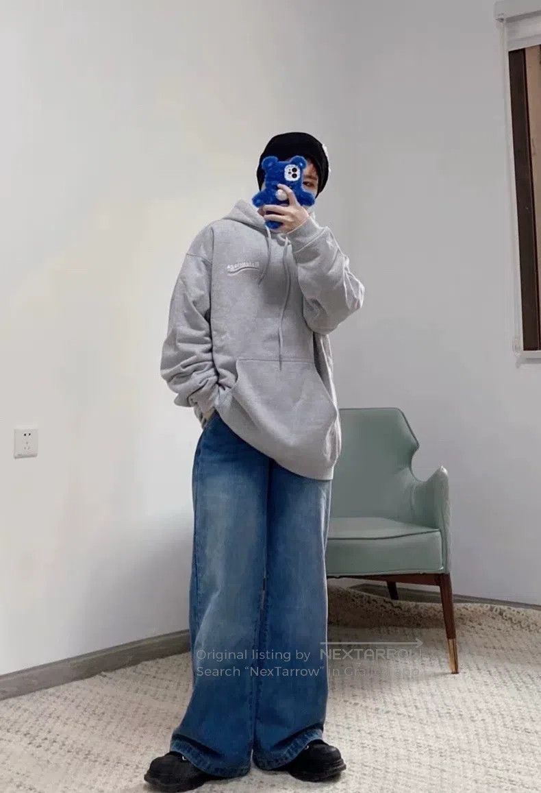 Balenciaga Balenciaga White Coke Embroidery Hooded Gray Sweatshirt Size US XS / EU 42 / 0 - 8 Thumbnail