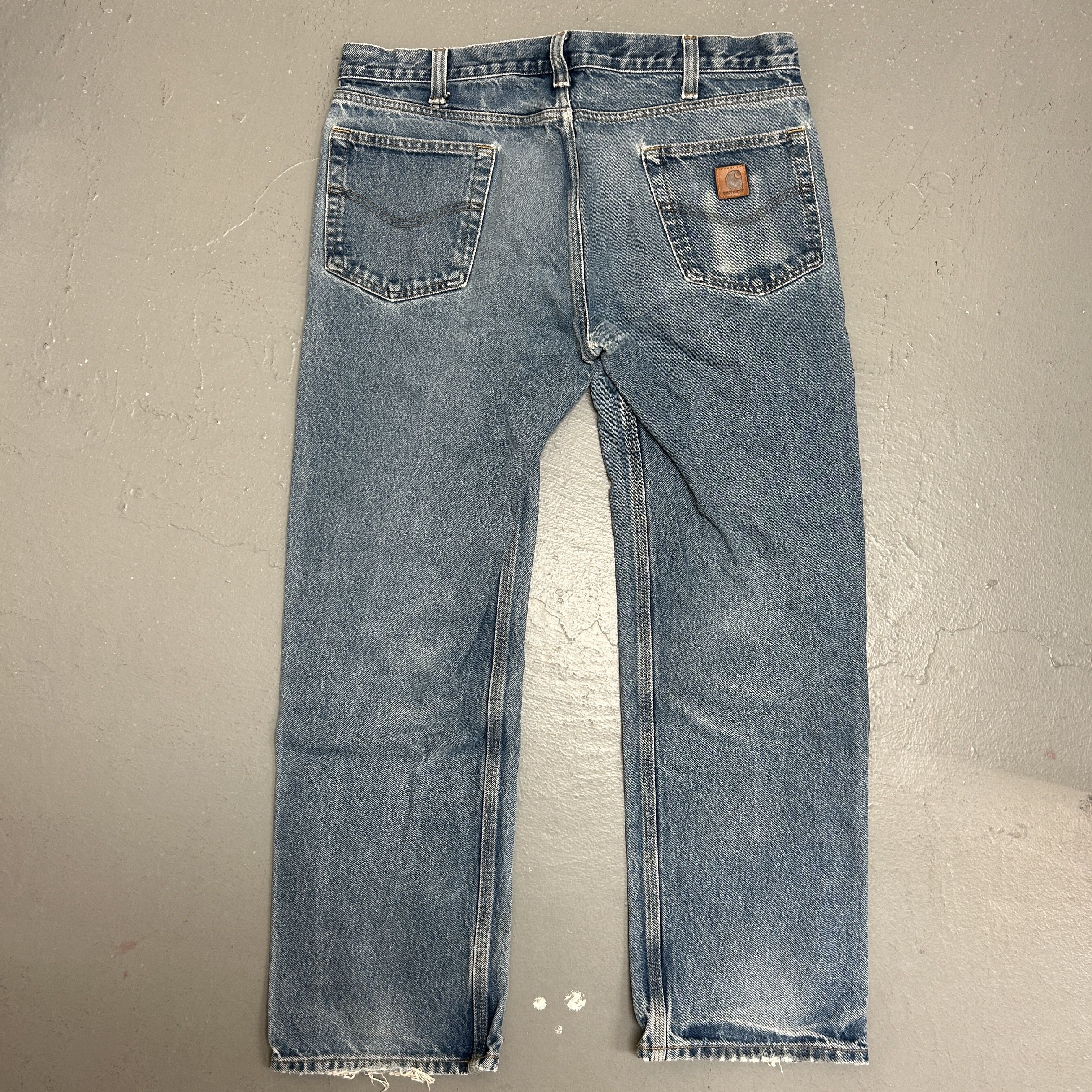 Carhartt Vintage Carhartt Straight Leg Distressed Denim (36x30) Size US 36 / EU 52 - 2 Thumbnail