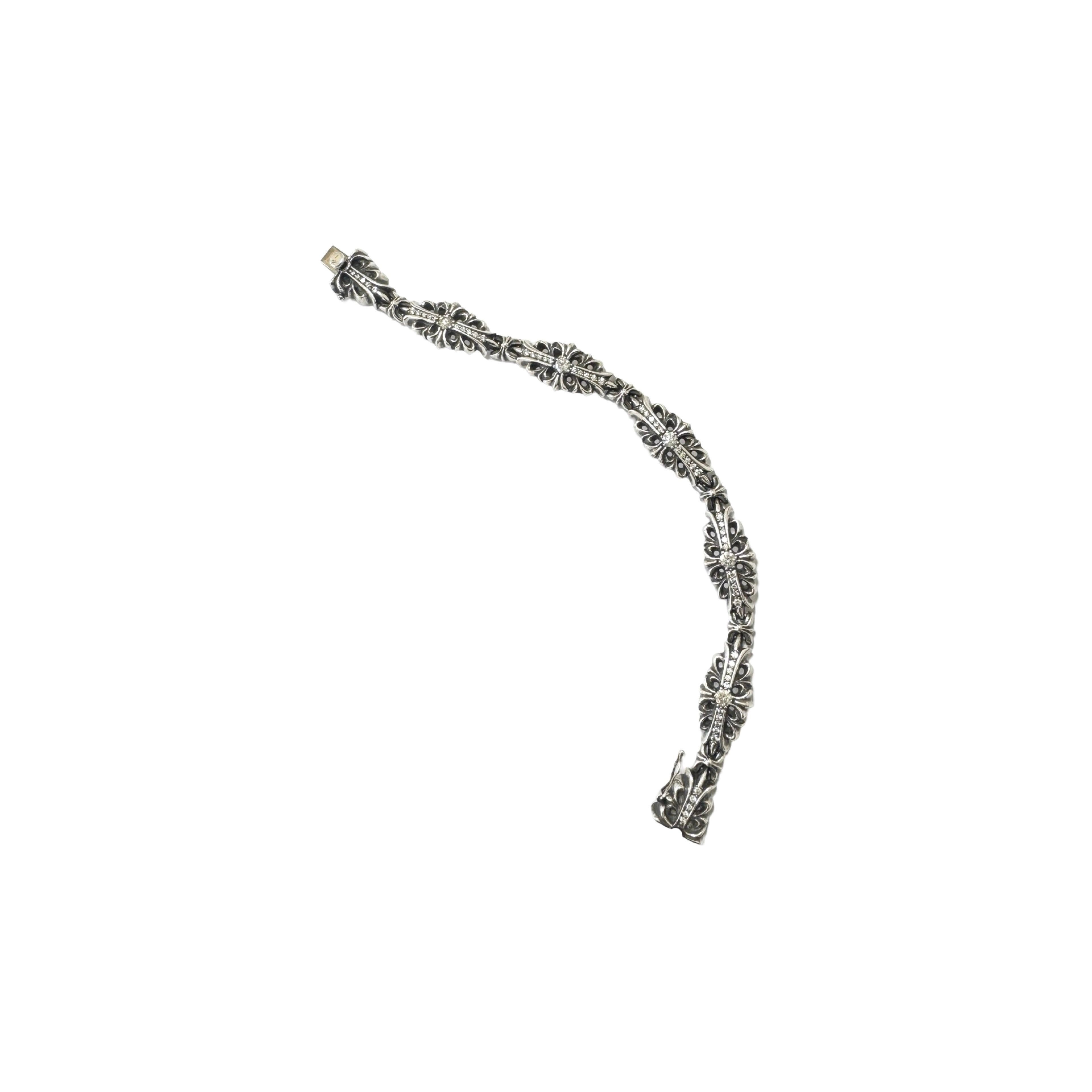 Chrome Hearts Chrome Hearts Diamond Flare Floral Cross 6 Link Size ONE SIZE - 11 Thumbnail
