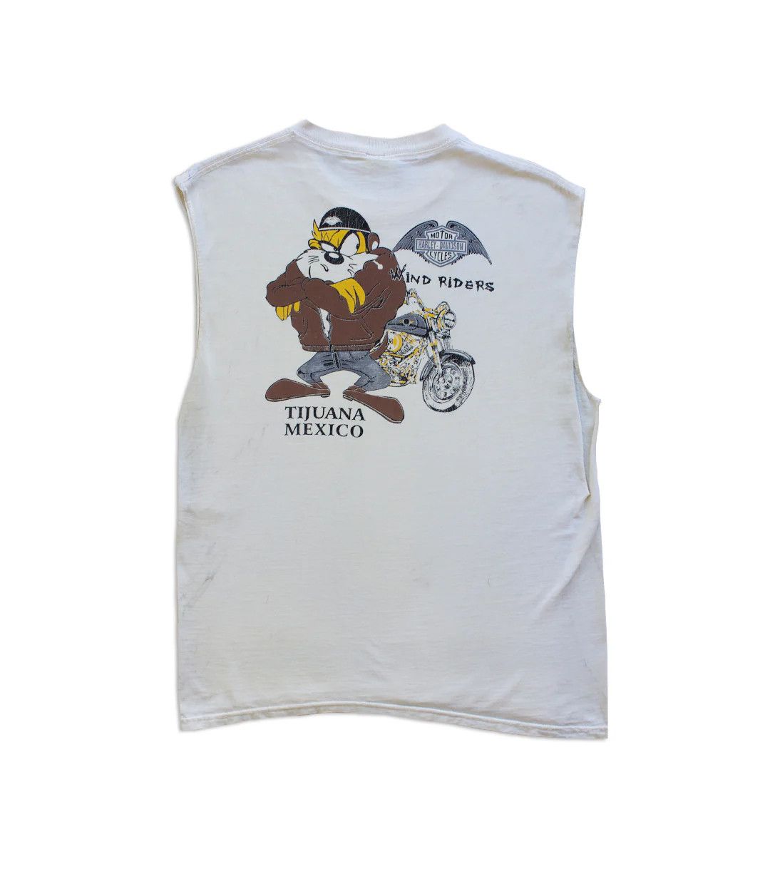 Vintage 90's Vintage Harley Davidson - Tijuana Sleeveless T-Shirt Size US XL / EU 56 / 4 - 2 Thumbnail