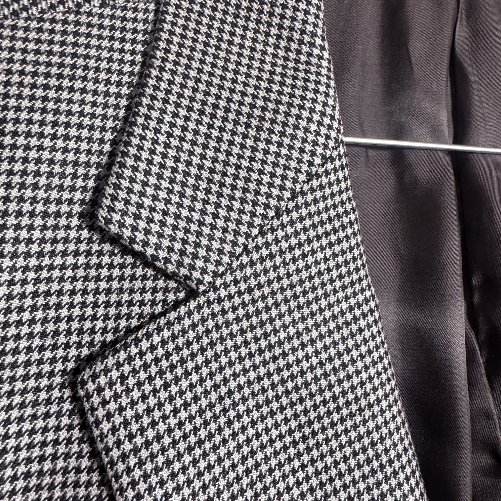 Ralph Lauren Ralph Lauren Blazer Men 50R Silk Wool Houndstooth Sport Coat Suit Jacket – 80s/90s Style Size 50R - 5 Thumbnail