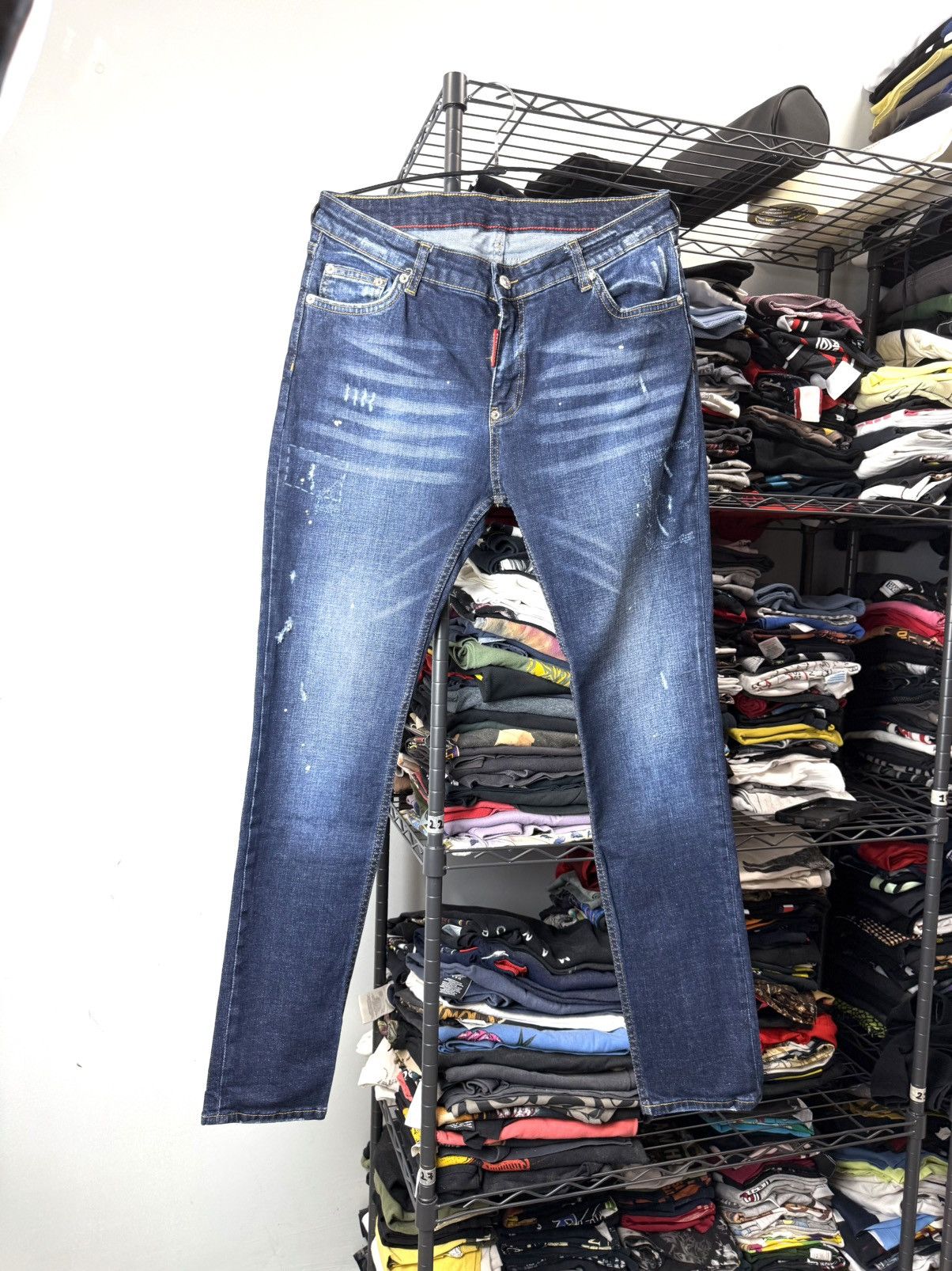 Dsquared2 Distressed Dsquared2 Designer Denim Skinny Pants Luxury Size US 30 / EU 46 - 1 Thumbnail