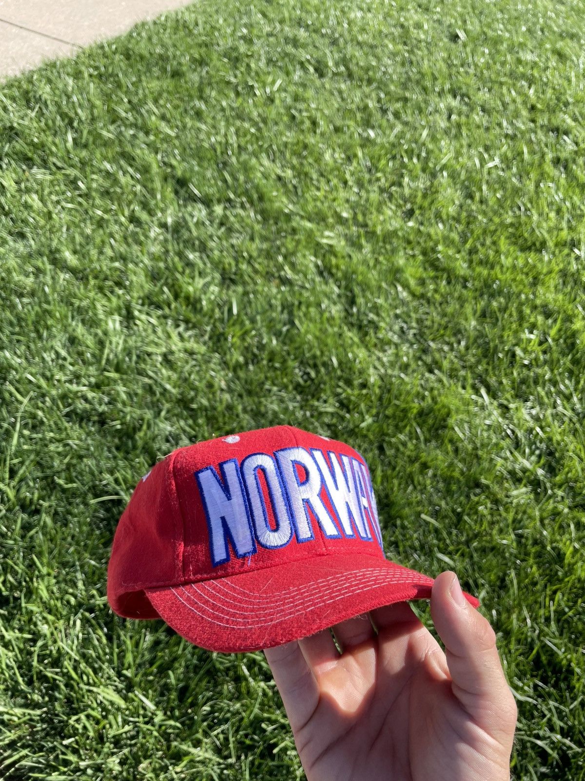 Adidas Vintage 1990s ADIDAS Norway Snapback Size ONE SIZE - 2 Thumbnail