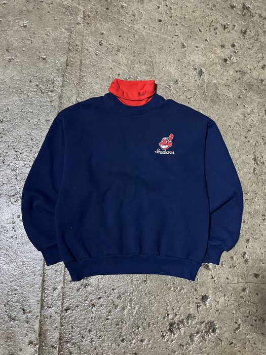 Vintage VINTAGE 90s CLEVELAND INDIANS MLB CHIEF WAHOO LOGO CREWNECK ...