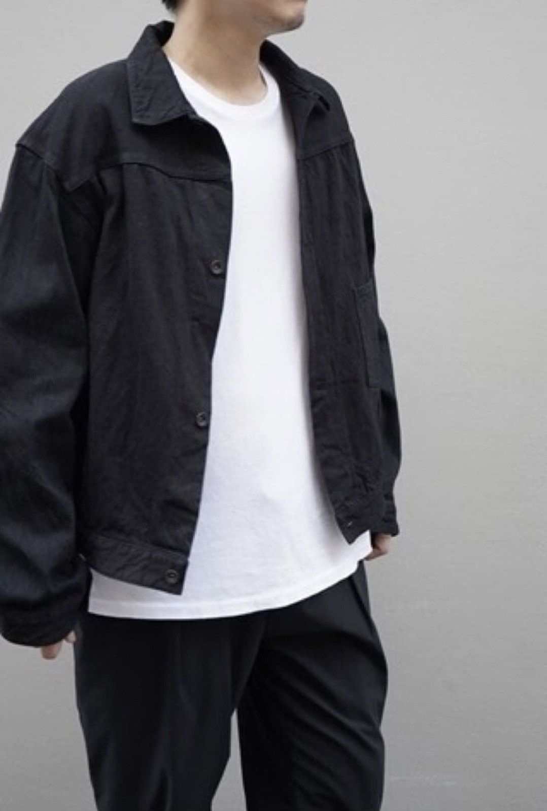 Comoli Rare Comoli 20AW Black Type 1 Denim Jacket Size XL Size US XL / EU 56 / 4 - 7 Thumbnail