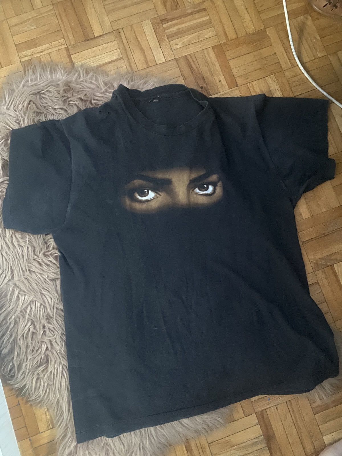 Michael Jackson Micheal Jackson rare dangerous king of pop eyes tee 90s Size US L / EU 52-54 / 3 - 2 Thumbnail