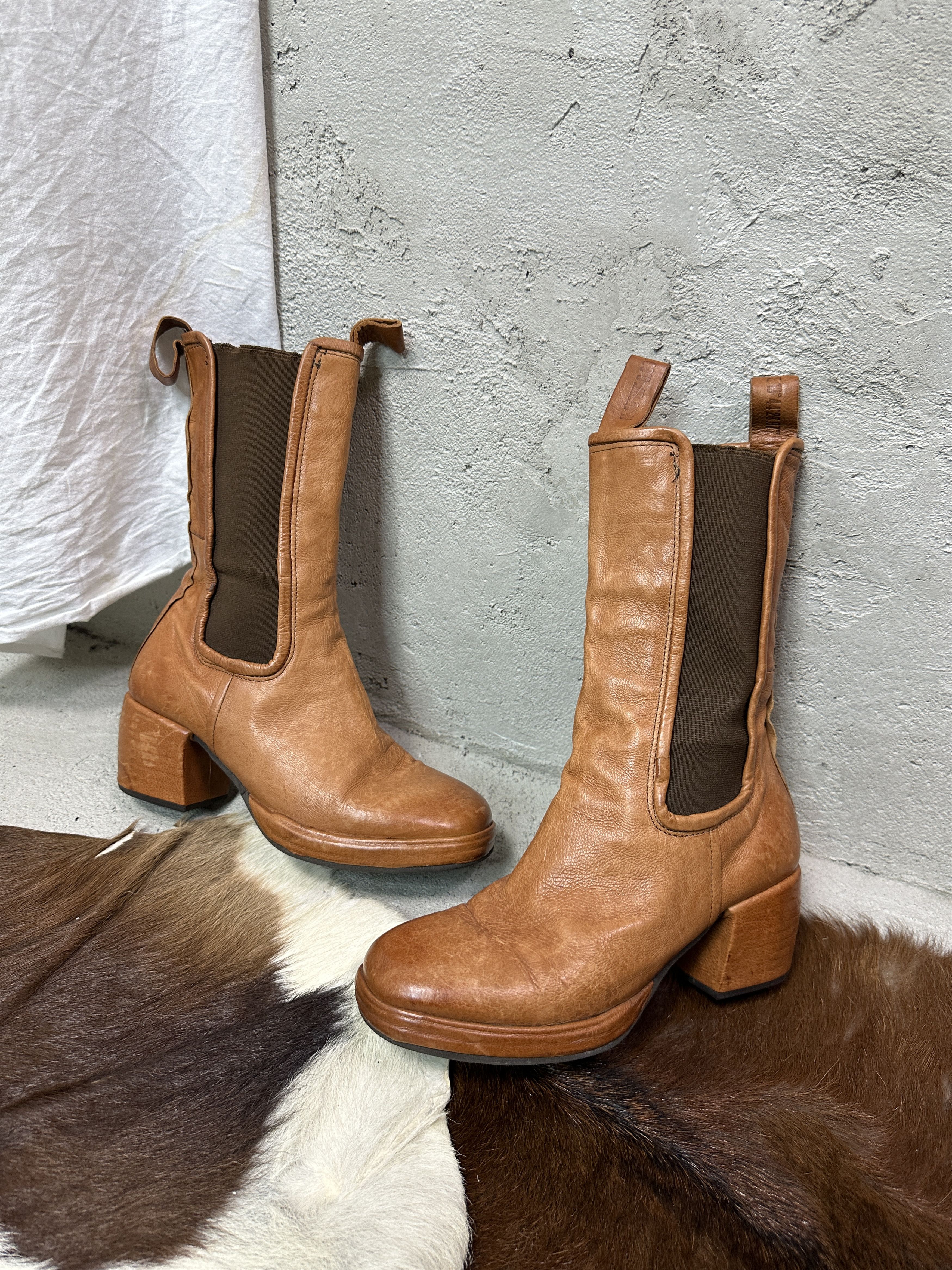 A.S.98 Vintage Leather Airstep A.S.98. Boots Y2K Size US 8 / IT 38 - 1 Thumbnail