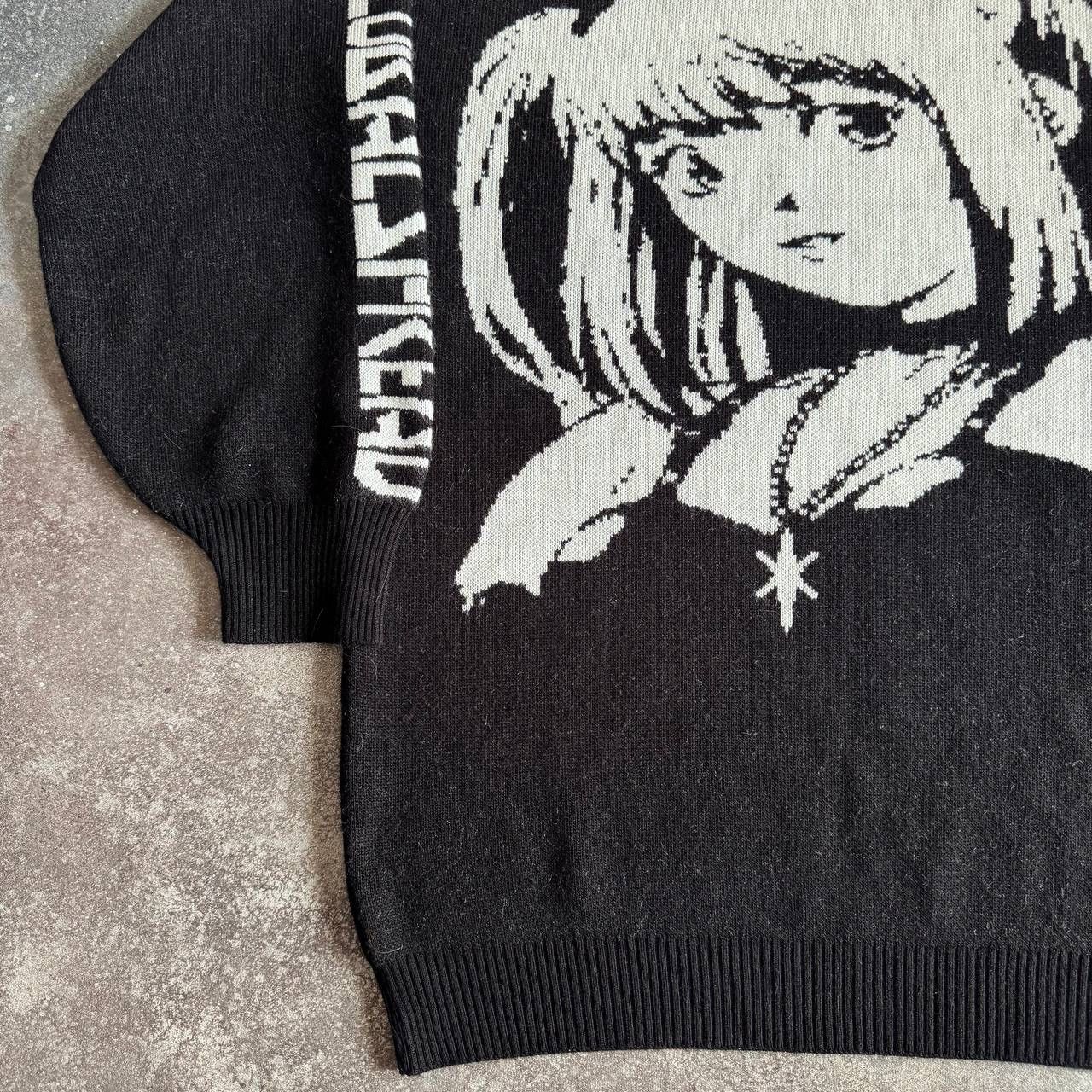 Other Anime Girl Gothic Y2K Knit Oversize Sweater Size S / US 4 / IT 40 - 8 Thumbnail