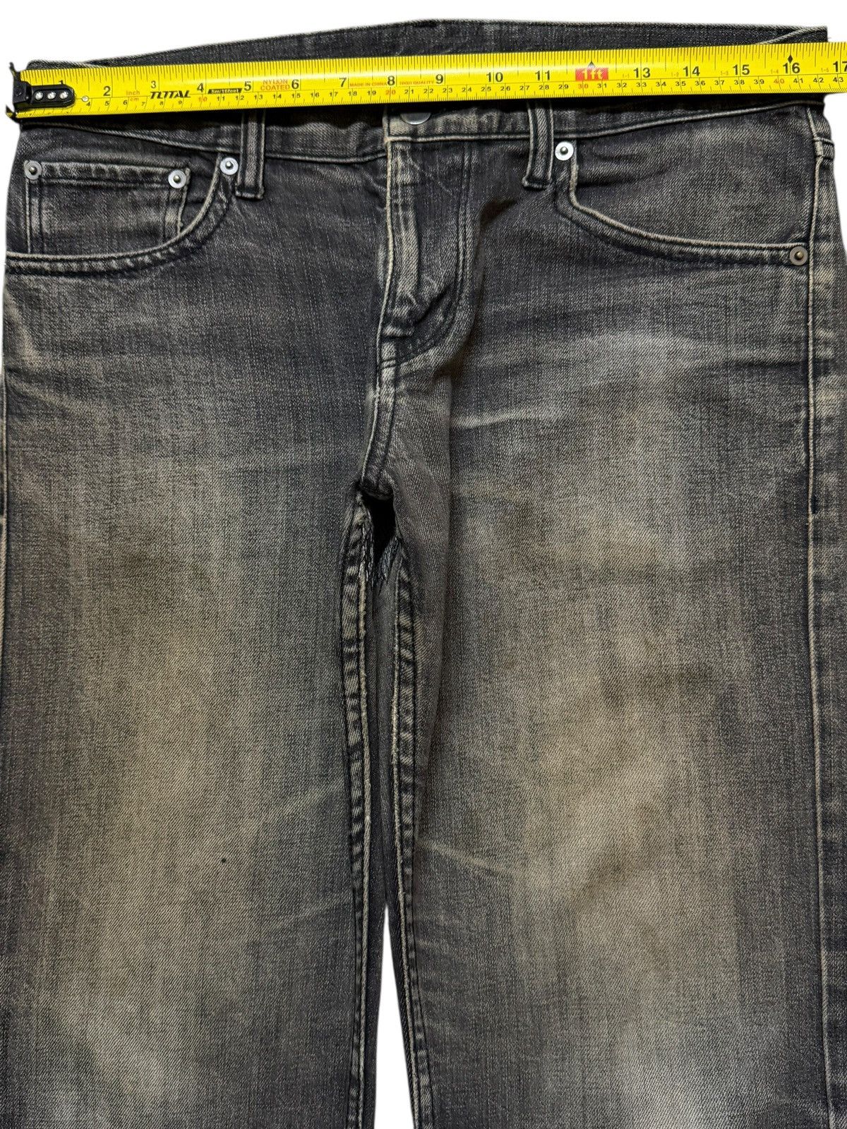 Hysteric Glamour Vintage Y2K Japanese Brand Mud Wash Faded Distress Straight Size US 33 - 8 Thumbnail