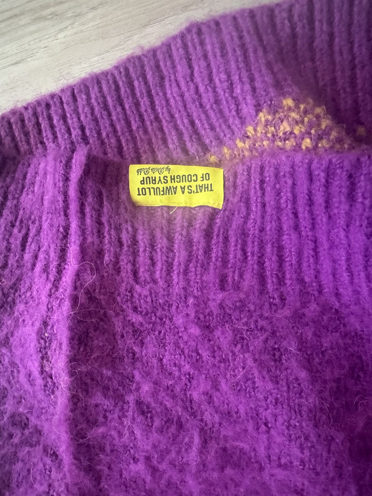 Awful Lot of Cough Syrup Awful lot of cough syrup Mohair Cardigan Size US XXL / EU 58 / 5 - 3 Thumbnail