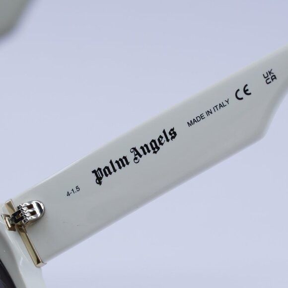 Palm Angels Palm Angels PERI103 ELFIN 0107 Sunglasses White Aviator Size ONE SIZE - 6 Thumbnail