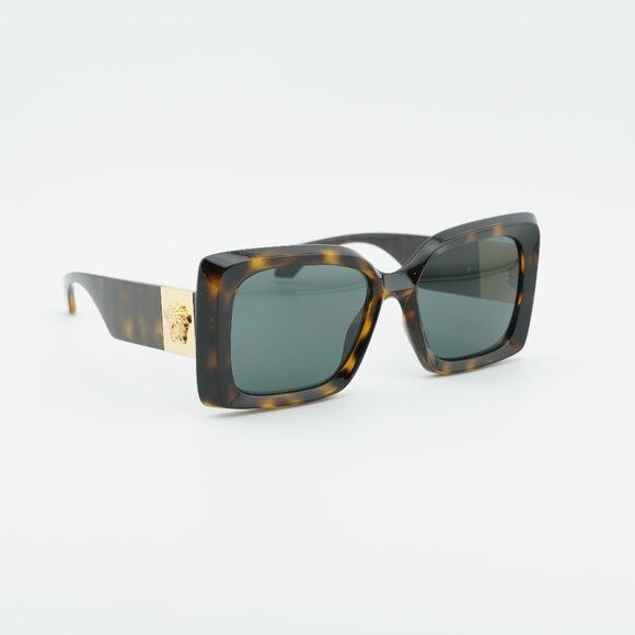 Versace Versace VE4467U 108/87 Sunglasses Havana Square Frame, Grey Size ONE SIZE - 1 Thumbnail