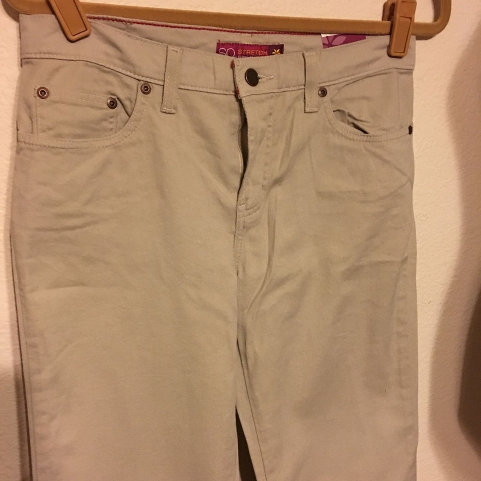 Other SO stretch flare tan jeans NWT 5 long Size 32" / US 10 / IT 46 - 2 Thumbnail