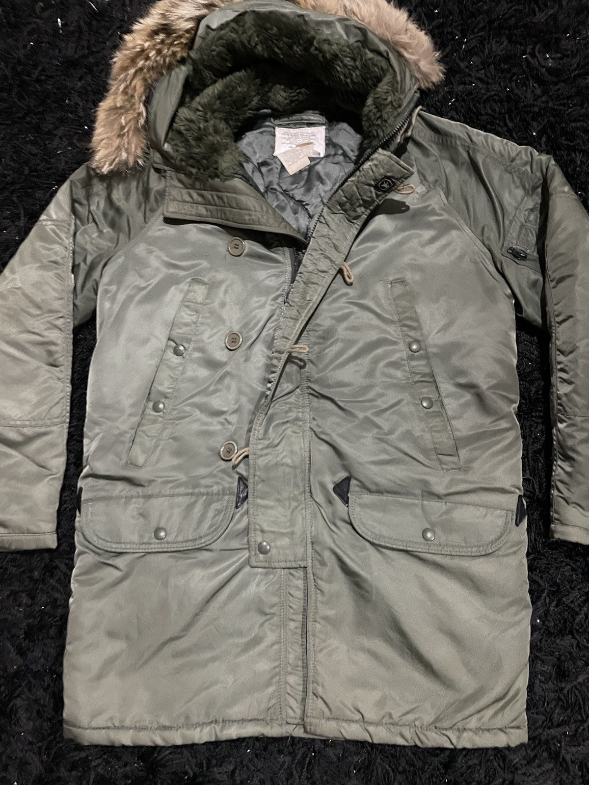 Alpha Industries × I. Spiewak And Sons × Vintage Spiewak N-3B Military Jacket Olive Green Size 38 Winter Heat Size US M / EU 48-50 / 2 - 6 Thumbnail