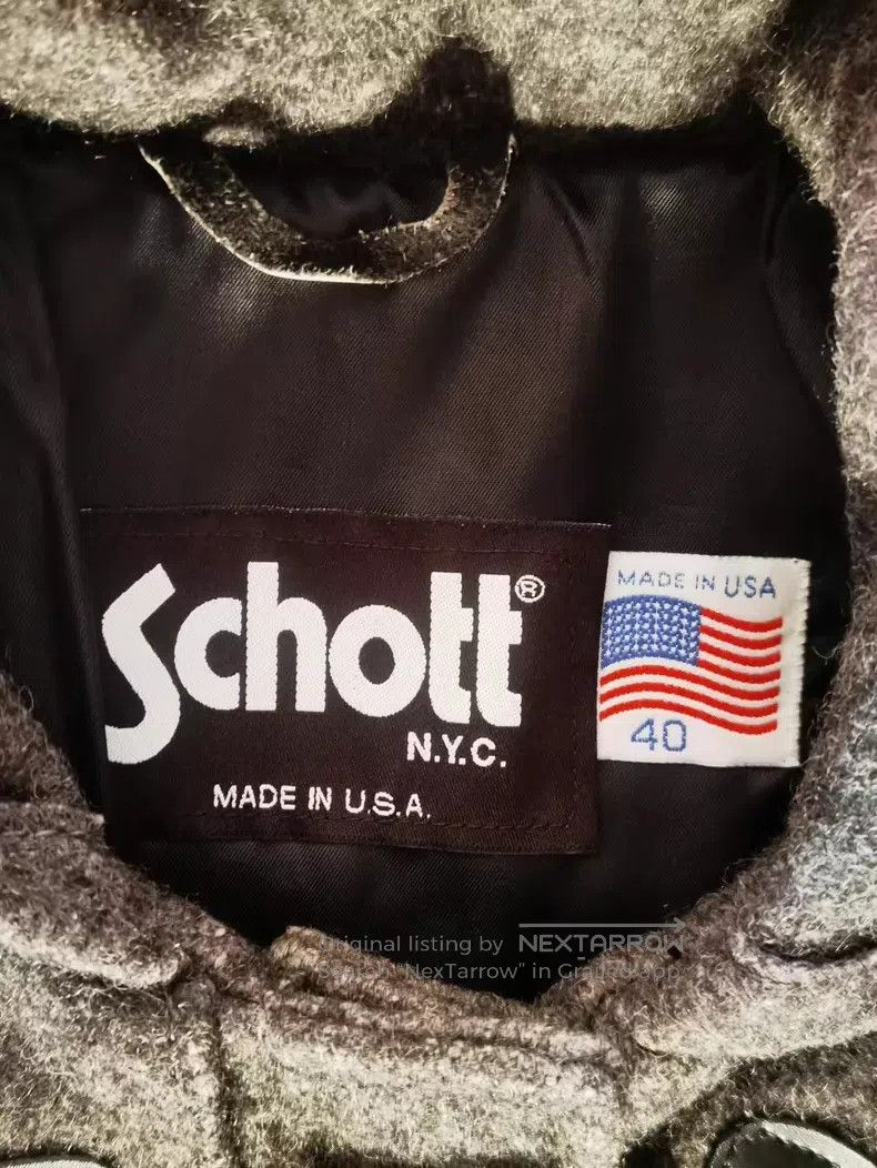 Schott Schott Vintage woolen hooded coat Size US L / EU 52-54 / 3 - 2 Thumbnail