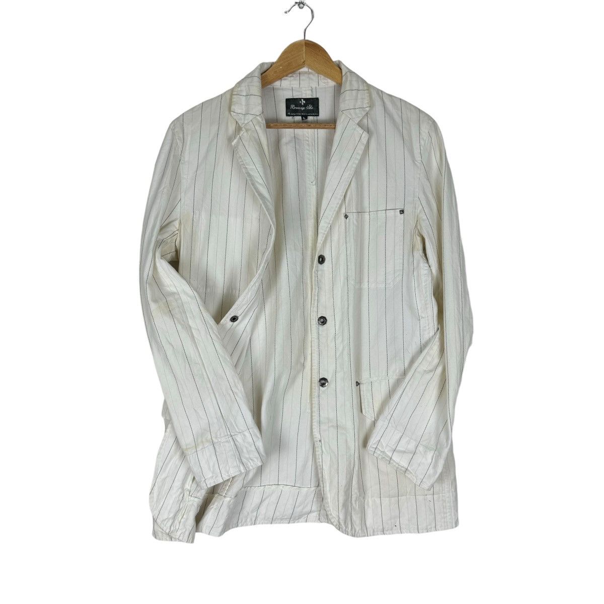 If Six Was Nine ⚡️BERNING SHO STUD STRIPED BUTTON JACKET Size US L / EU 52-54 / 3 - 1 Thumbnail