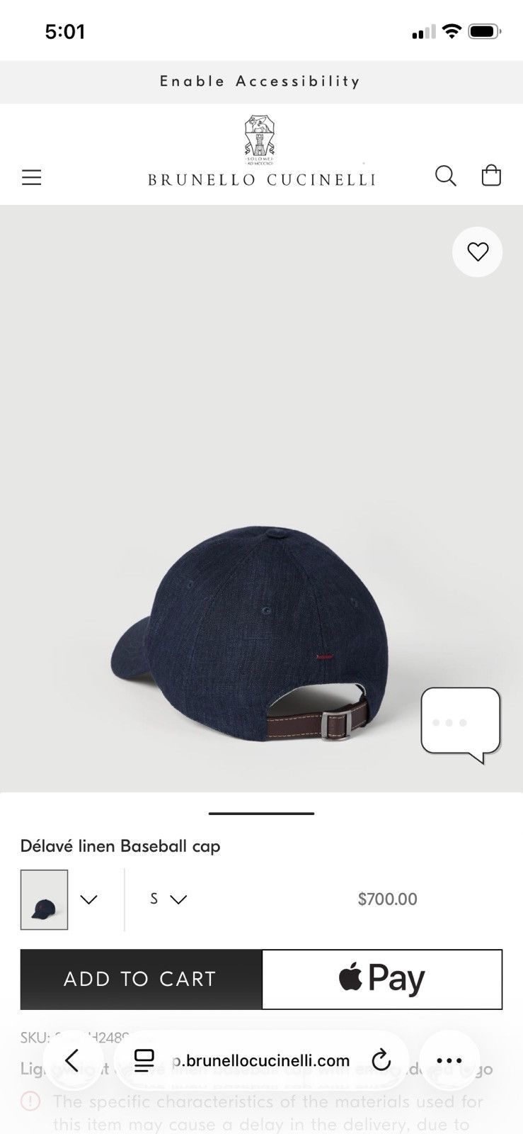 Brunello Cucinelli Brunello Cucinelli Hat Size ONE SIZE - 2 Thumbnail
