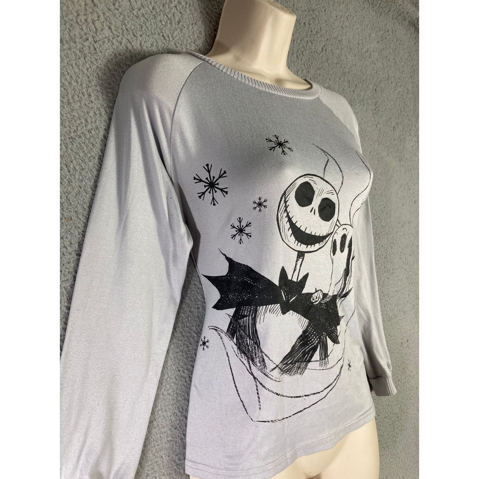 Disney Disney Women's Long Sleeve Pajama Top XS Jack Skellington Size XS / US 0-2 / IT 36-38 - 5 Thumbnail