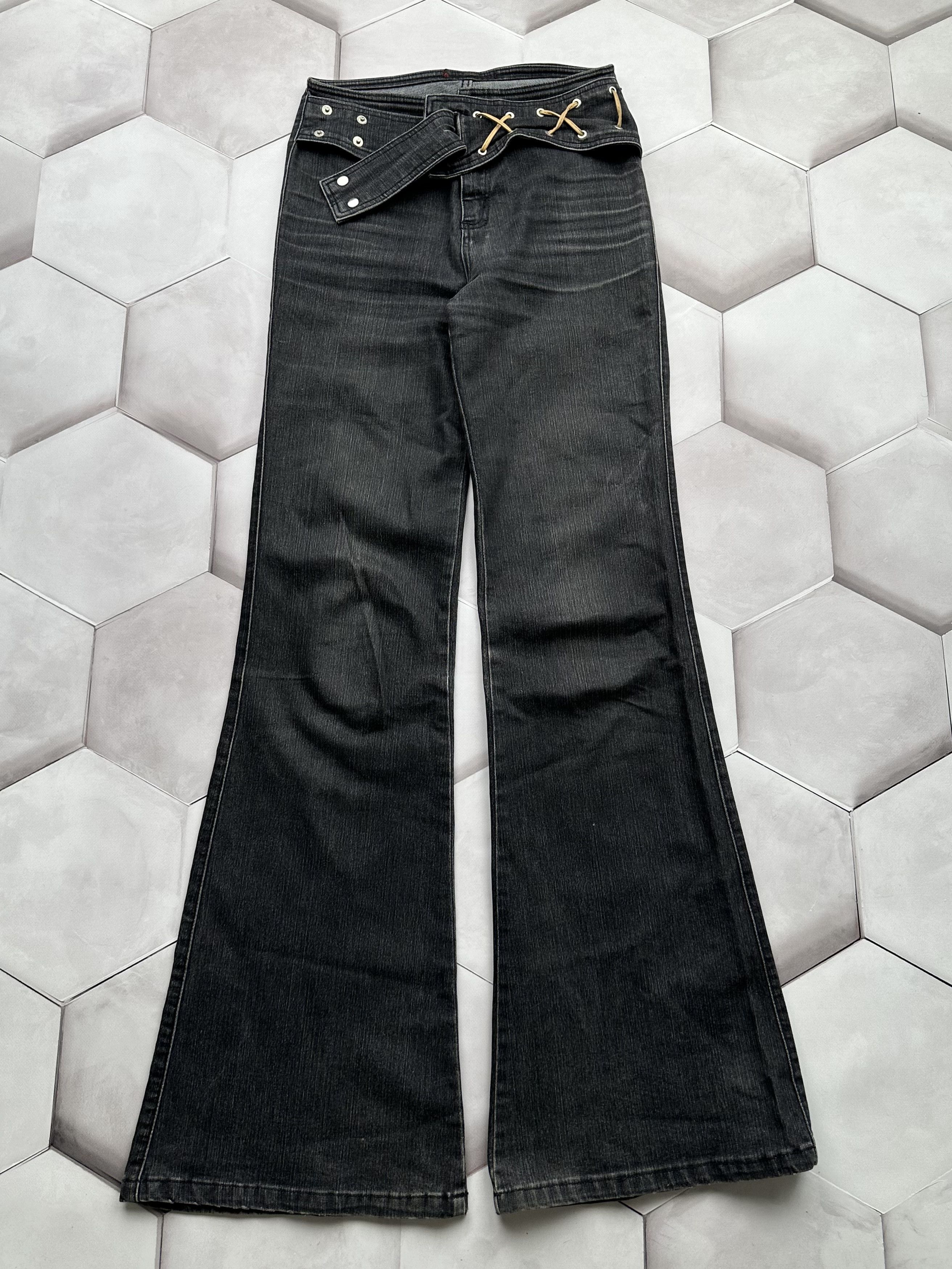 Vintage Vintage Amazing Belt Flare Jeans Grailed