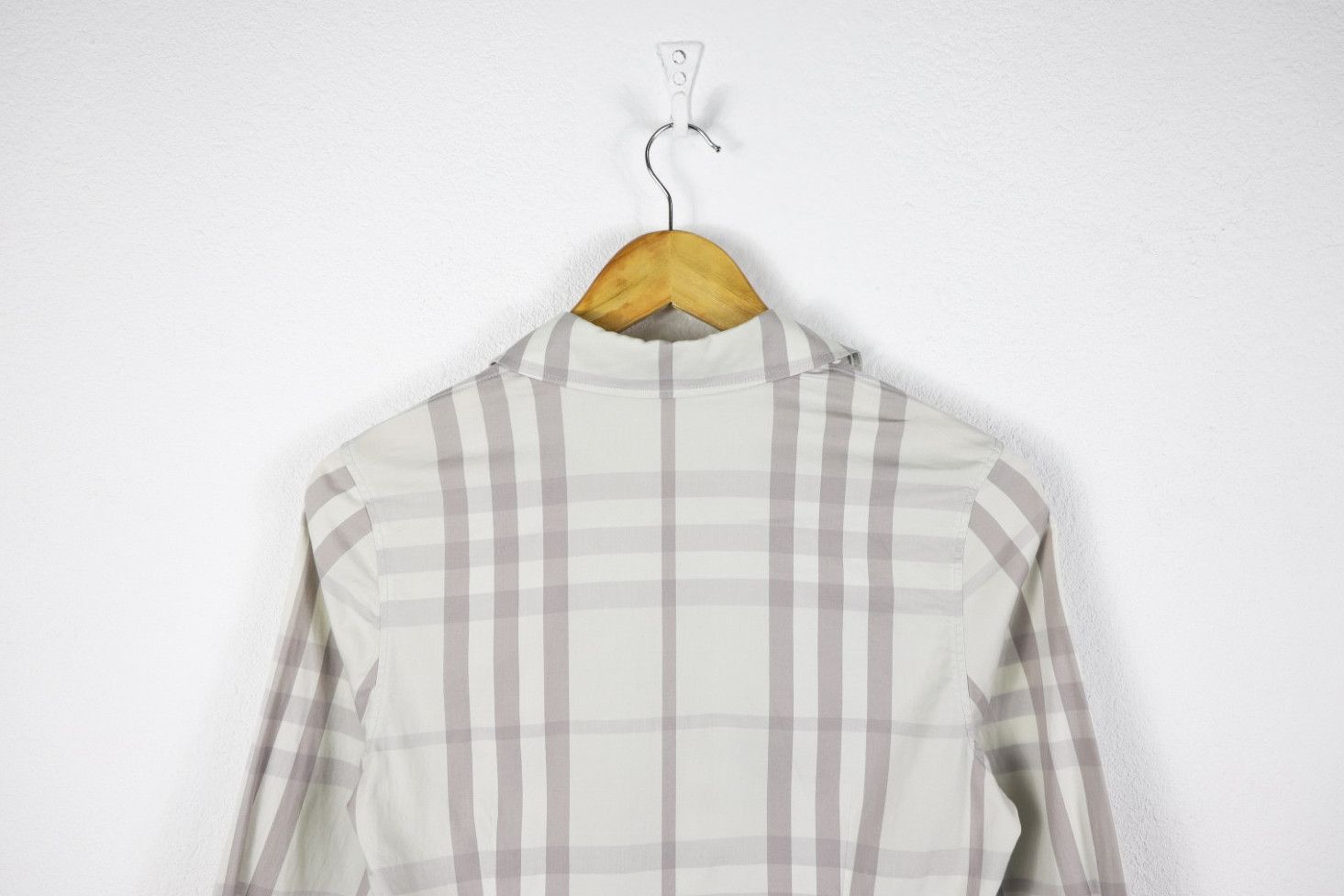 Burberry Womens Burberry Light Beige Nova Check 3/4 Sleeve Shirt Size S / US 4 / IT 40 - 9 Thumbnail