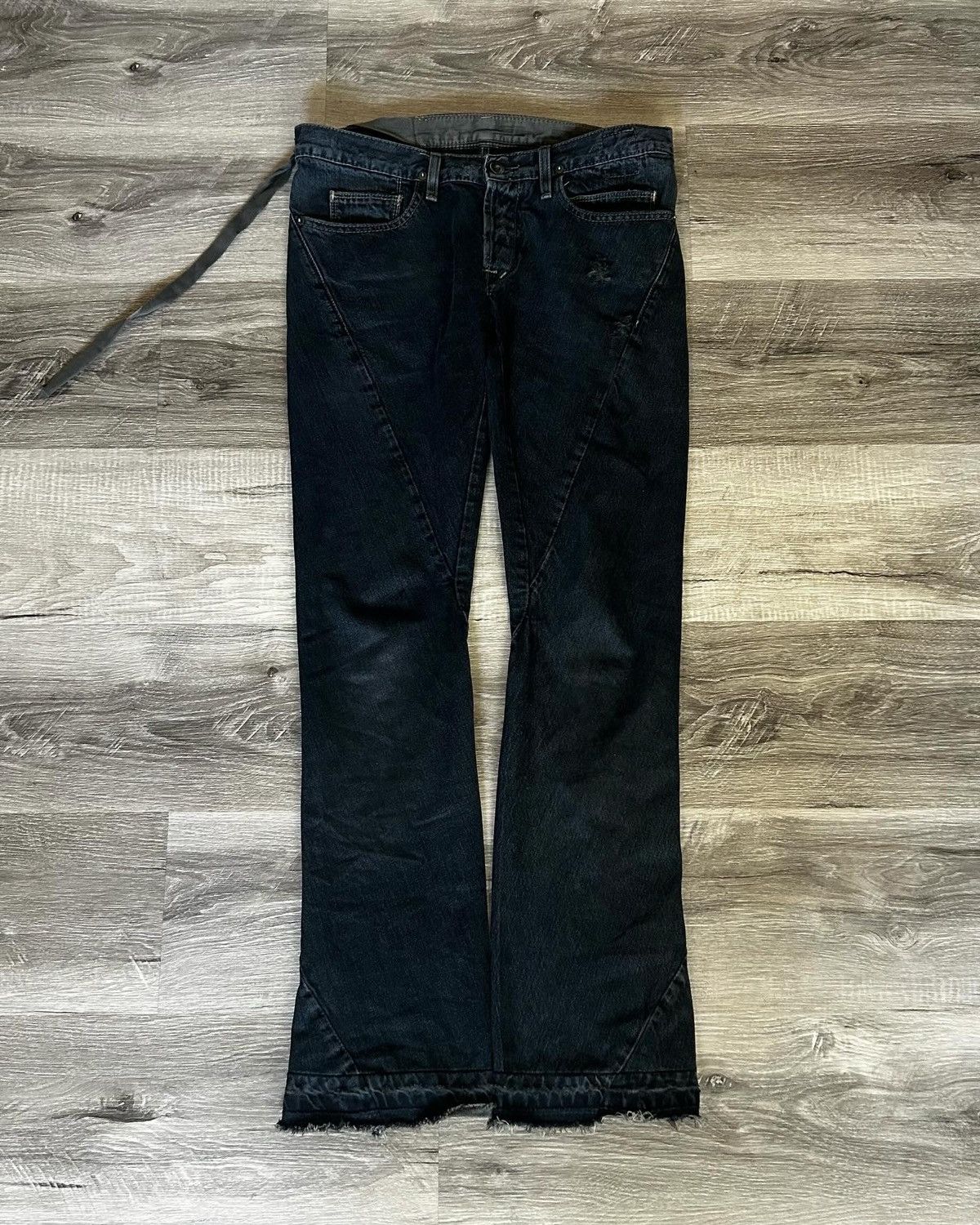 image of Olmar Mirta x Rick Owens Olmar And Mirta Spiral Denim in Grey, Men's (Size 30)