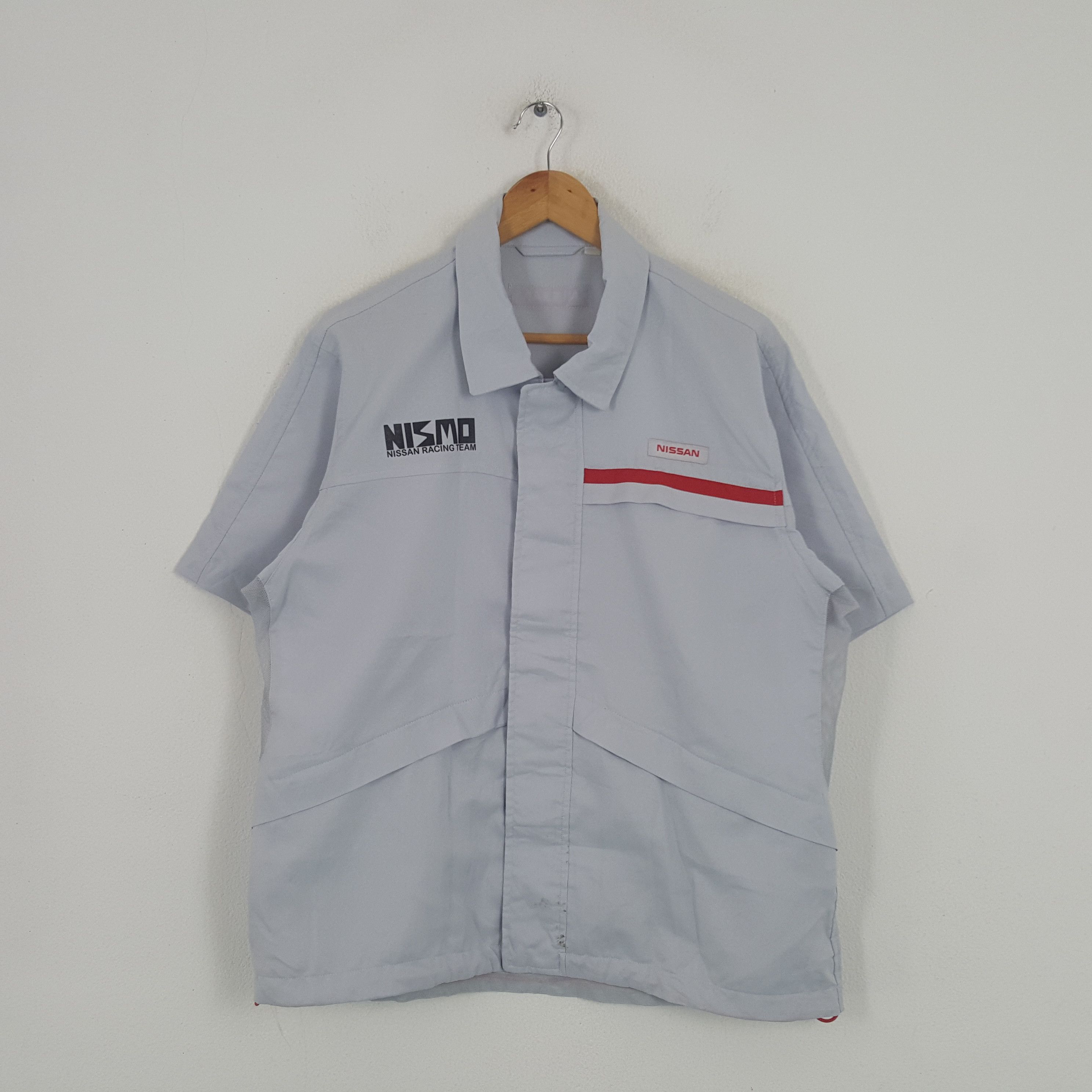 Japanese Brand × Vintage Vintage Nismo Nissan Japanese Racing Team Shirt Jacket Size US L / EU 52-54 / 3 - 3 Thumbnail