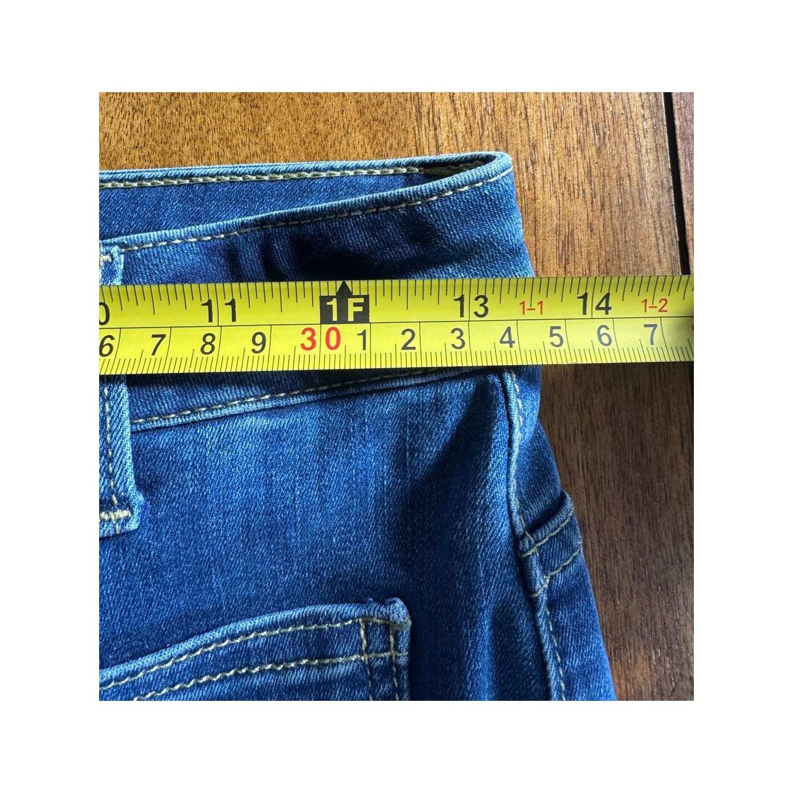 Other Bianco Lian Bootcut Jeans Womens 27 Raw Hem Mid Rise Denim Size 27" / US 4 / IT 40 - 7 Thumbnail