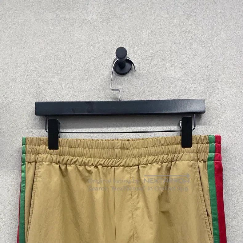 Gucci Gucci Side striped elastic waist tie sports trousers Size US 32 / EU 48 - 4 Thumbnail