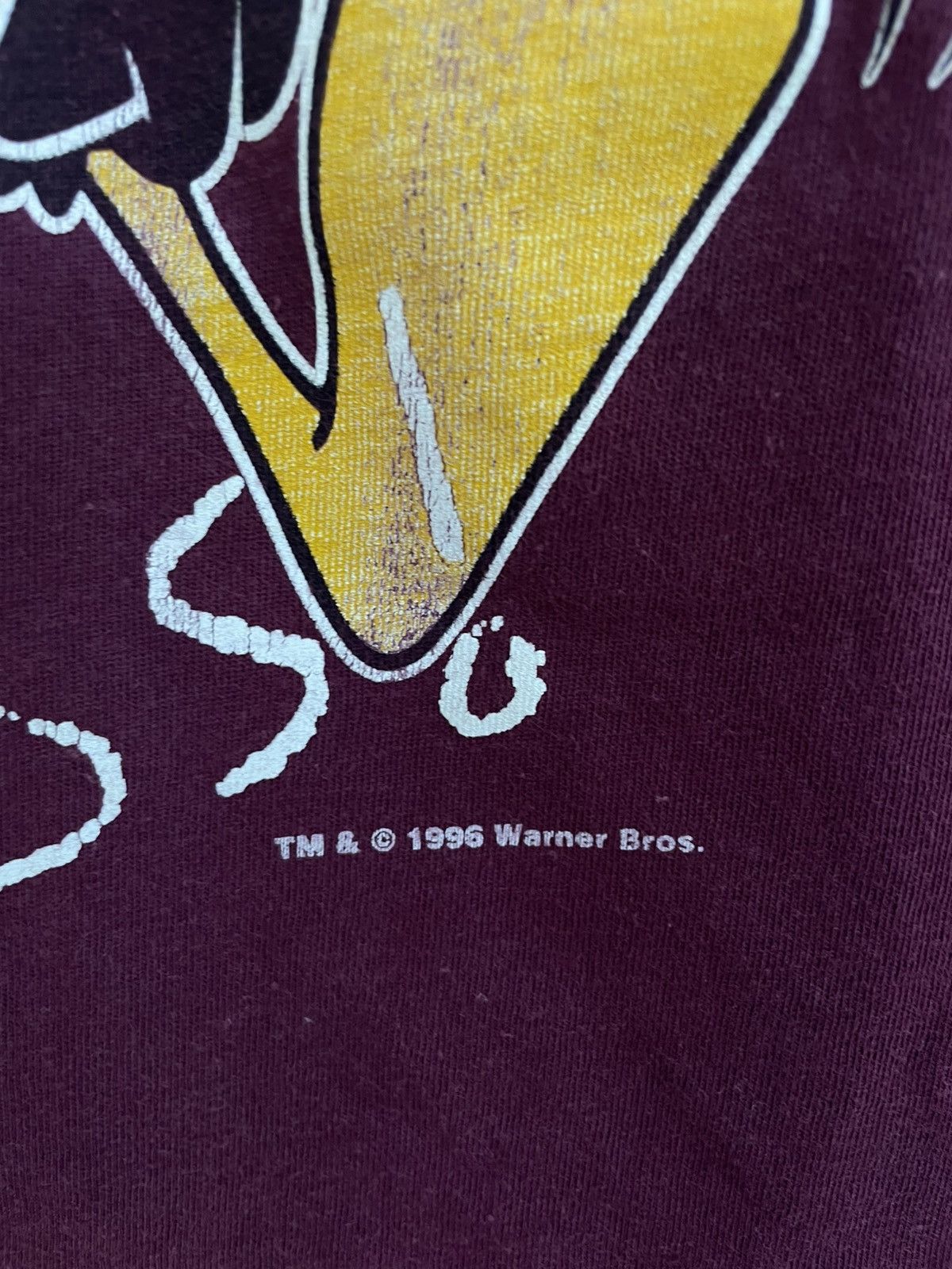 Vintage Vintage 90s Daffy Duck Looney Tunes t shirt Size US M / EU 48-50 / 2 - 5 Thumbnail
