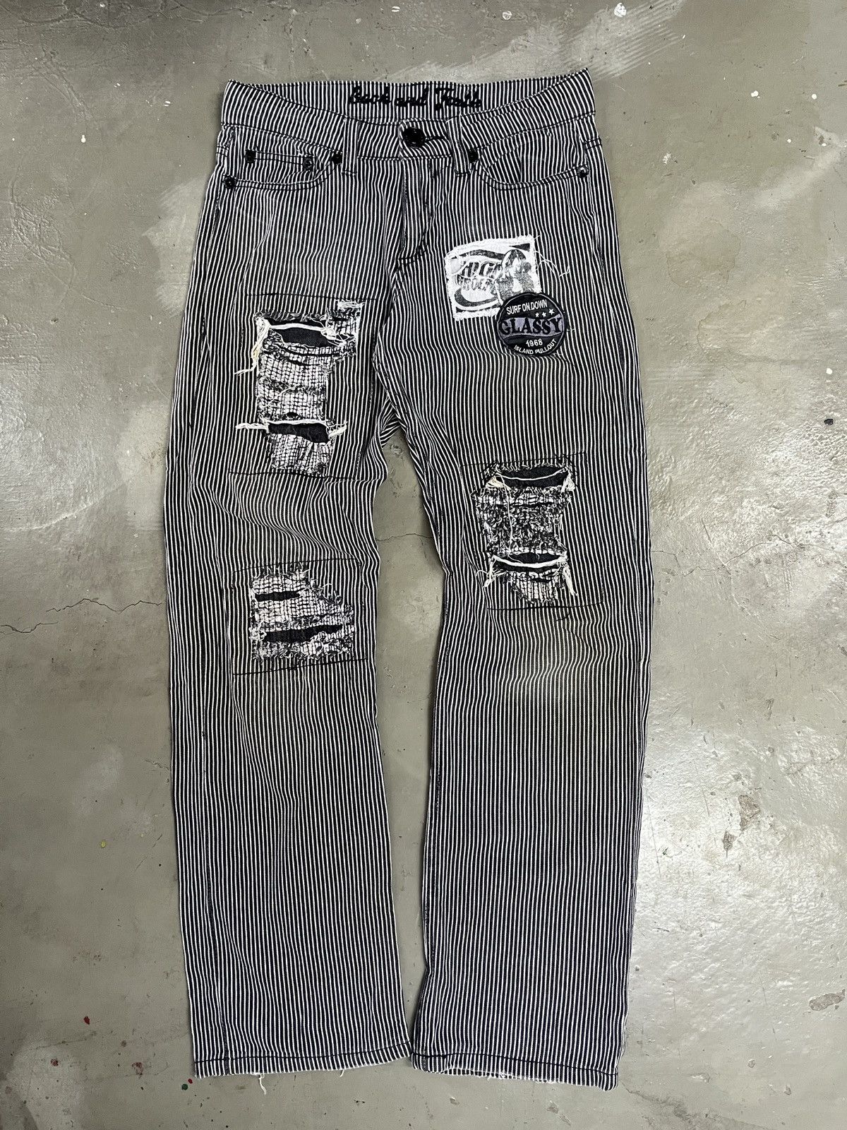 Number (N)ine Back and Forth Inspired by Number Nine Punk Patchwork Pants Size US 30 / EU 46 - 1 Thumbnail