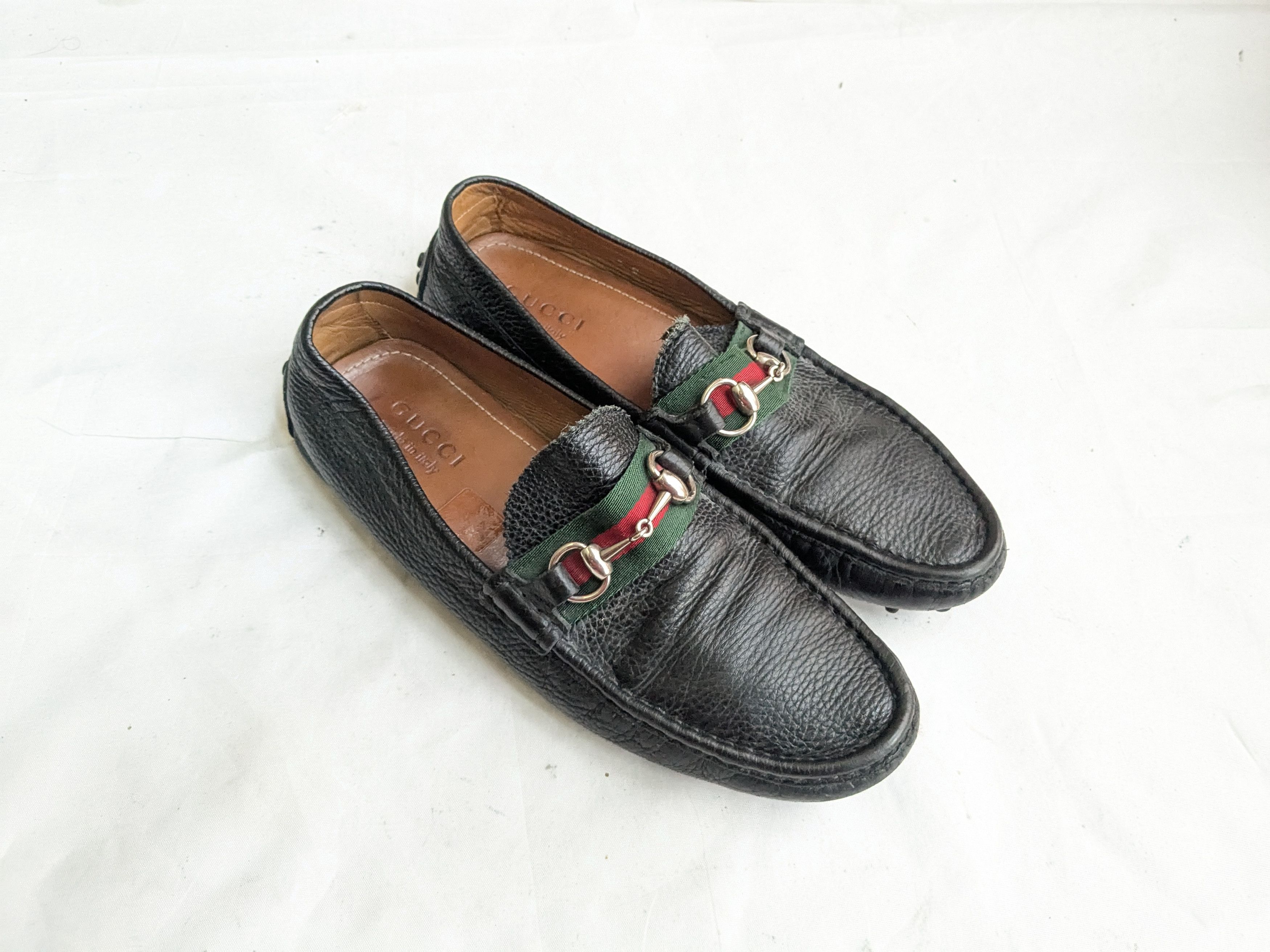 Gucci Gucci Horsebit Driving Loafers Black Leather 9 Slip On Size US 9 / EU 42 - 1 Thumbnail