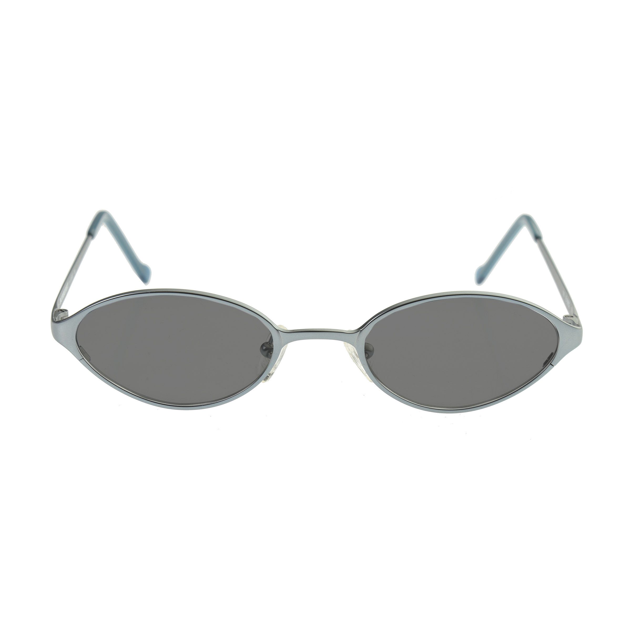 Burberry Burberry '90s Silver Metal Oval Frame Sunglasses Black Size ONE SIZE - 1 Thumbnail