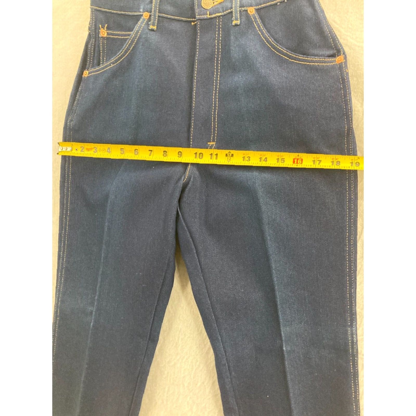 Lee VINTAGE Lee Jeans Womens 12 Short Mom Fit High Rise 28X30 USA Made Denim Blue Jeans | Lee | Vintage 80s Women's 12 Short High Rise Jeans Size 34" / US 12 / IT 48 - 3 Thumbnail