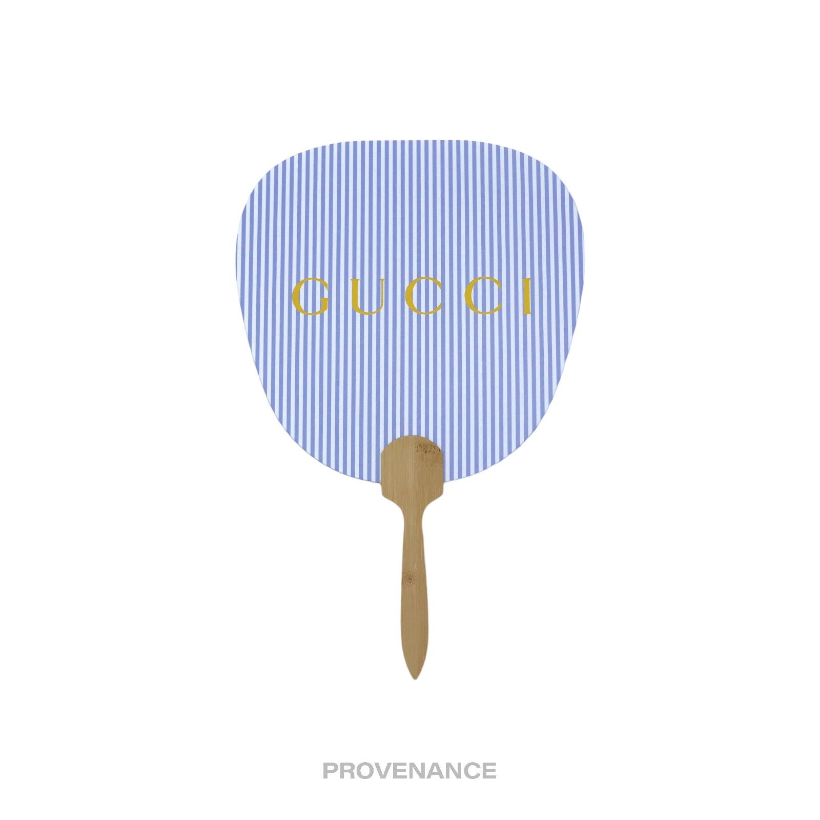 Gucci 🔴 Gucci Logo Bamboo Hand Fan - Striped Size ONE SIZE - 3 Thumbnail