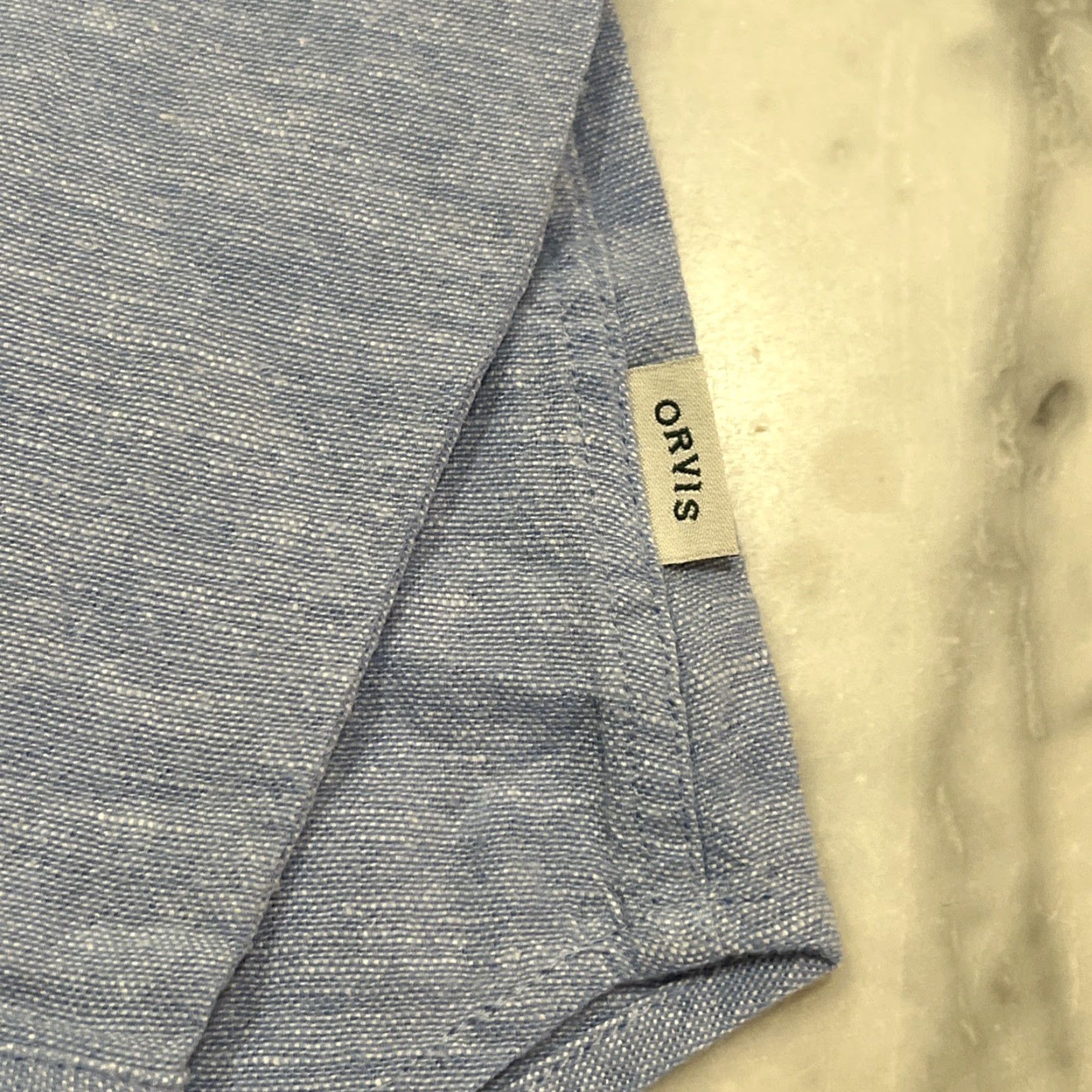Orvis Orvis Linen Blend Shirt Top Womens Large Blue Button Down Long Sleeve Roll NWT Size L / US 10 / IT 46 - 4 Thumbnail