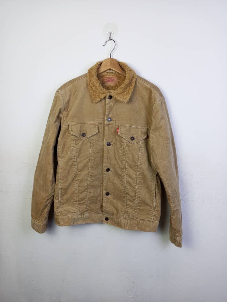 Designer × Levi's Vintage Clothing × Vintage Levi’s Sherpa Trucker Jacket Vintage 90s Corduroy Size US L / EU 52-54 / 3 - 1 Thumbnail