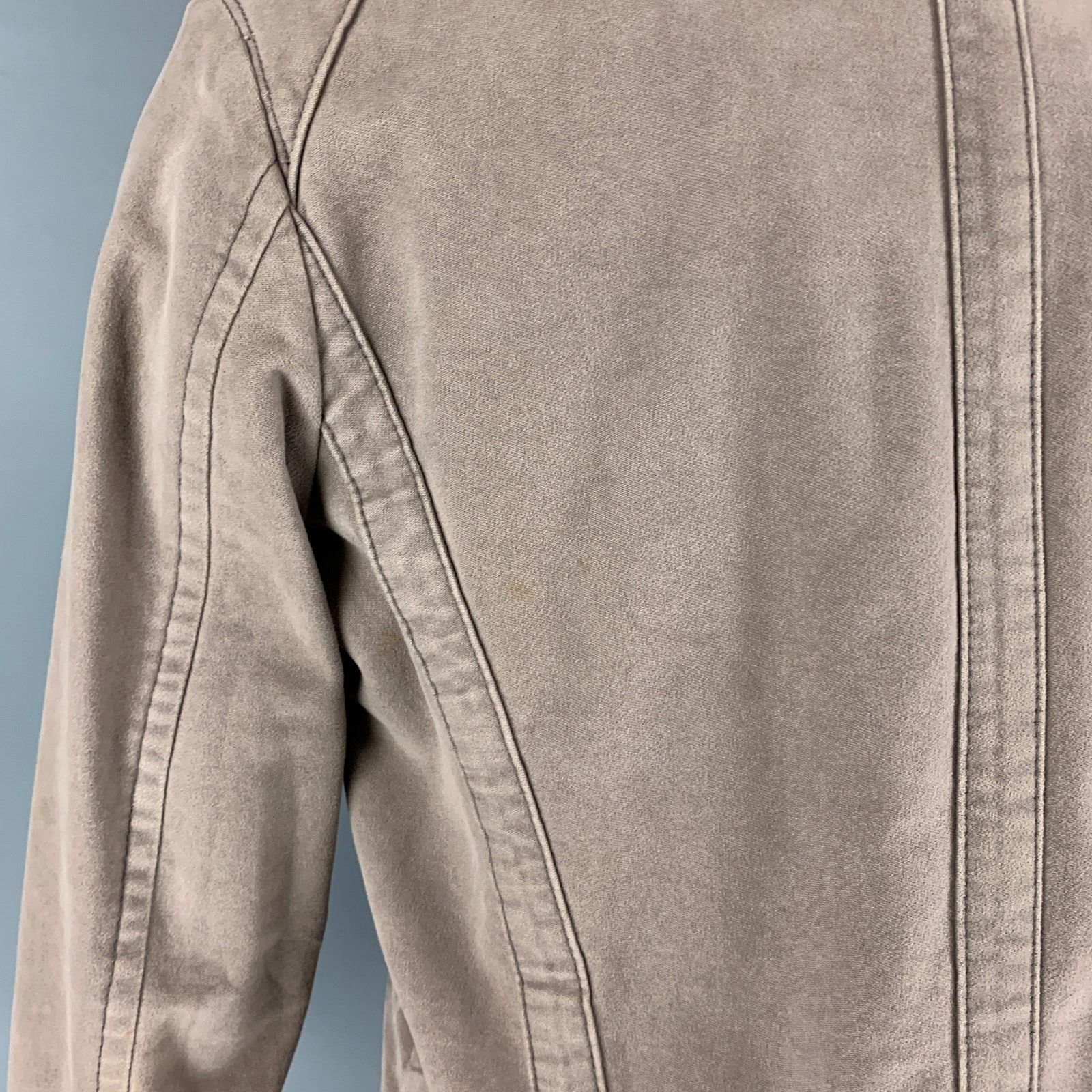 Dsquared2 DSQUARED2 Size 40 Taupe Moleskin Zip Up Jacket Size US L / EU 52-54 / 3 - 6 Thumbnail