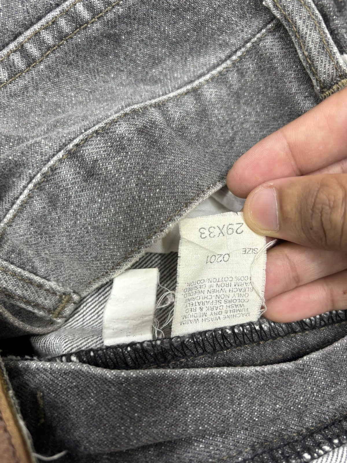 Lee × Number (N)ine LEE RIDERS FADED BLACK SAND WASH JEANS Size US 28 / EU 44 - 14 Thumbnail