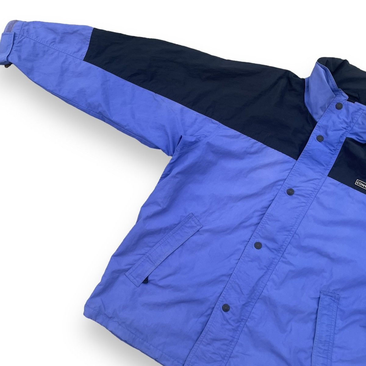 Converse × Vintage VINTAGE CONVERSE BUTTON UP FULL ZIP WINDBREAKER JACKET Size US L / EU 52-54 / 3 - 4 Thumbnail