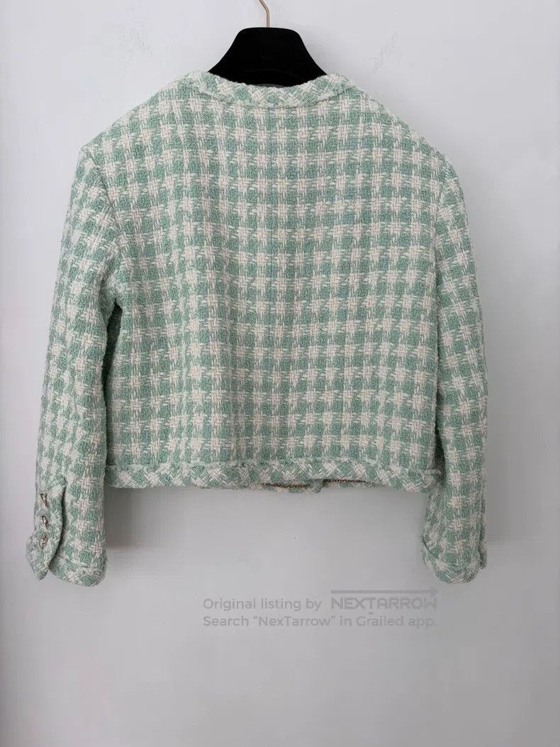 Chanel Chanel Mint green tweed coat Size XS / US 0-2 / IT 36-38 - 2 Thumbnail