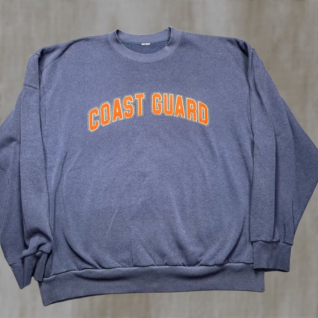 Vintage VINTAGE Coast Guard Sweatshirt Mens XL Blue Patriotic USA Flag Fleece Crewneck Size US XL / EU 56 / 4 - 1 Thumbnail