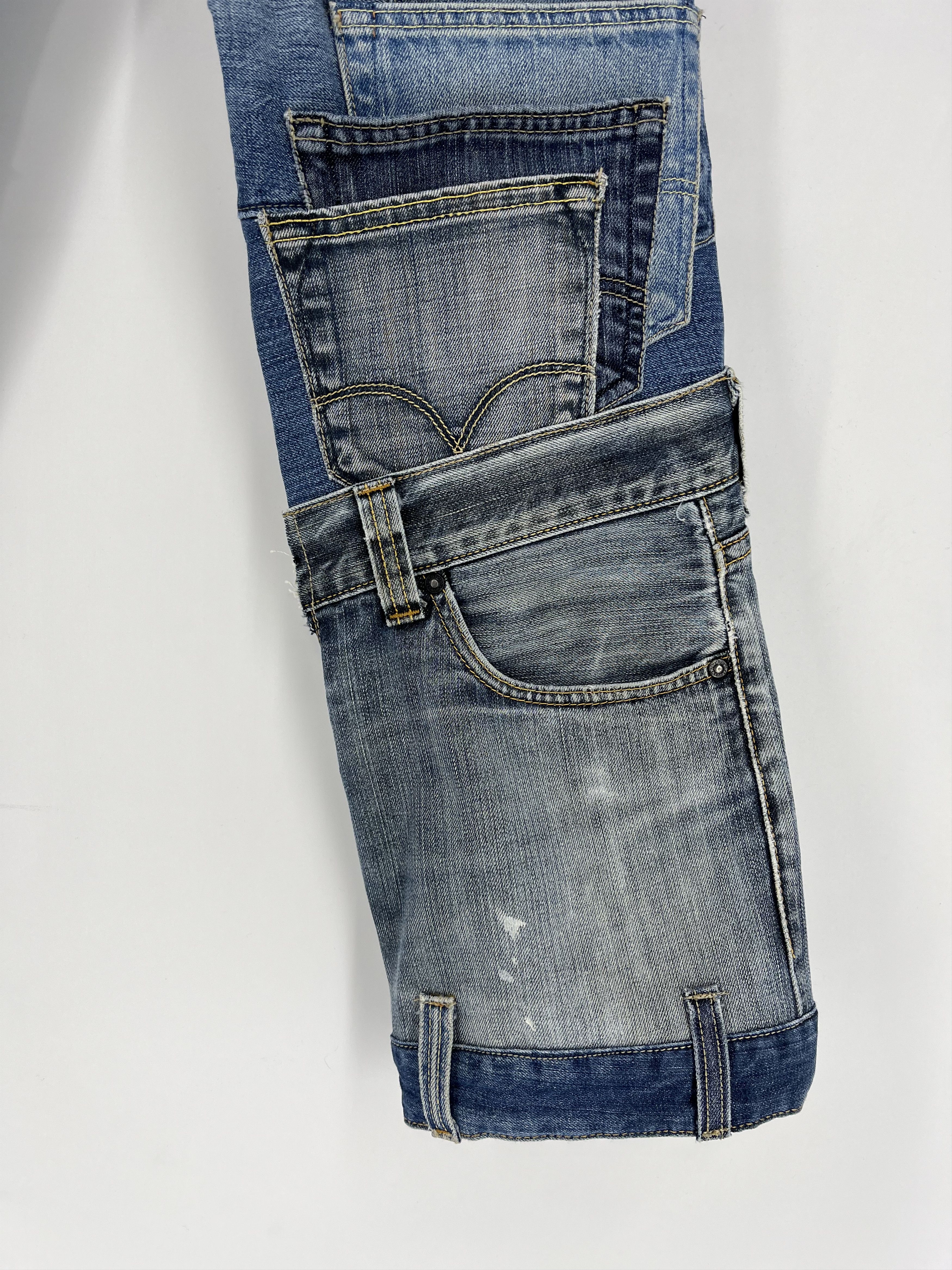 Other 90s Levi’s 501 Patchwork Multipocket Denim Custom Jeans USA Size US 30 / EU 46 - 4 Thumbnail