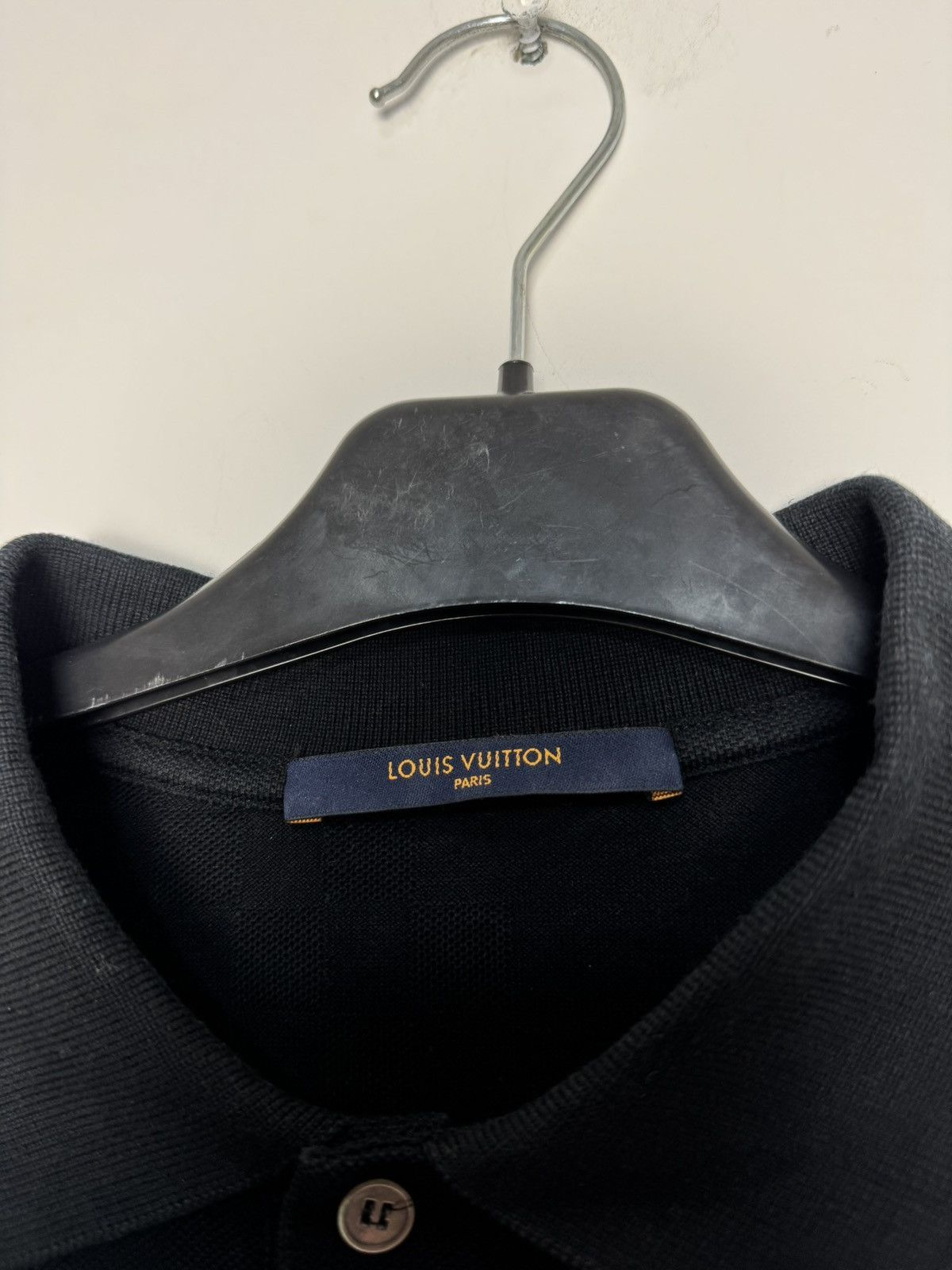 Louis Vuitton Louis Vuitton By Virgil Abloh Damier Polo Pocket Shirt Black Size US L / EU 52-54 / 3 - 10 Thumbnail